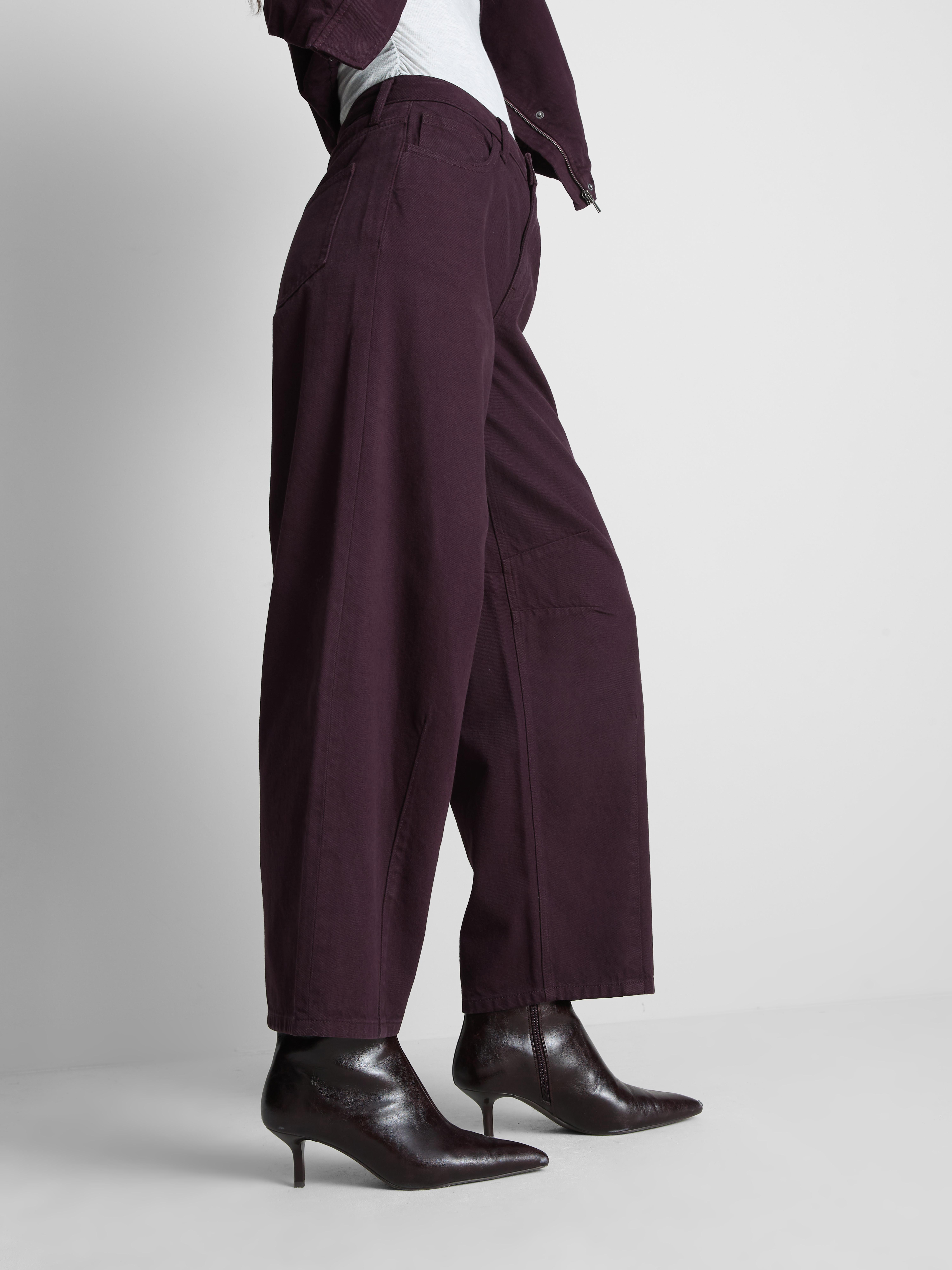 Paula Echevarría Curve Baggy Jeans - Plum