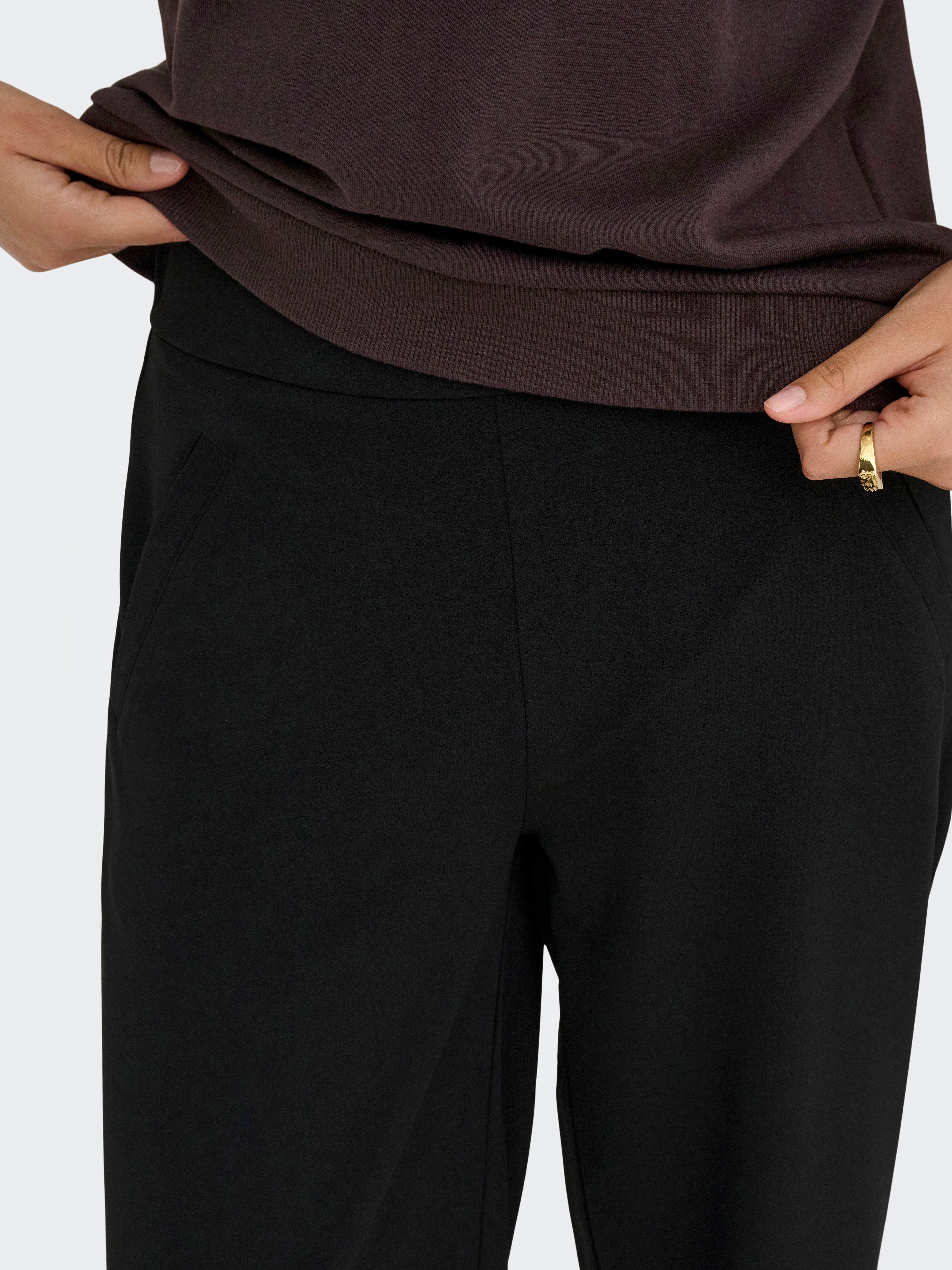 JDYLOUISVILLE Wide Leg Fit Wide-leg trousers Black