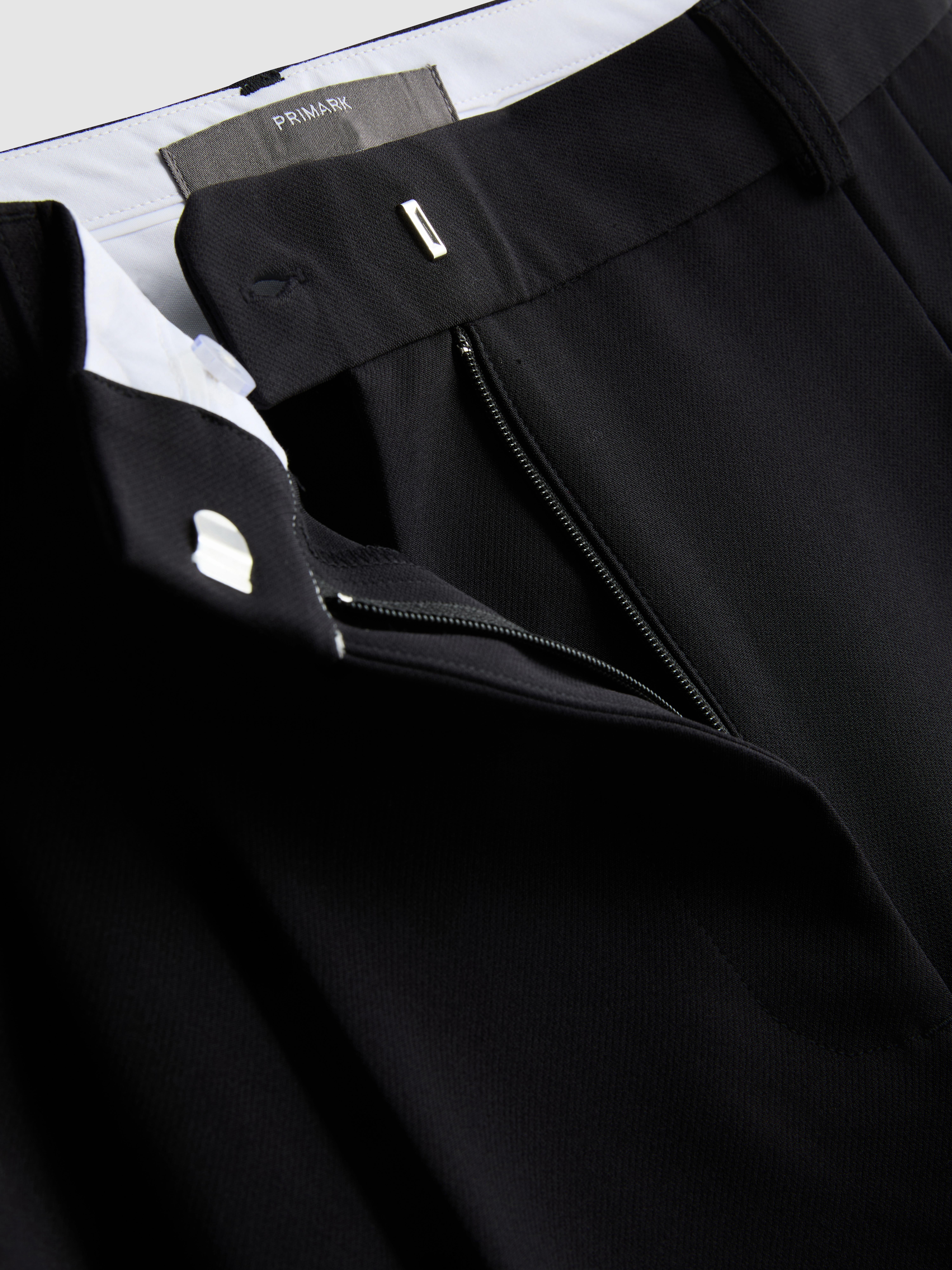 Pleated Wide Leg Pants - Black