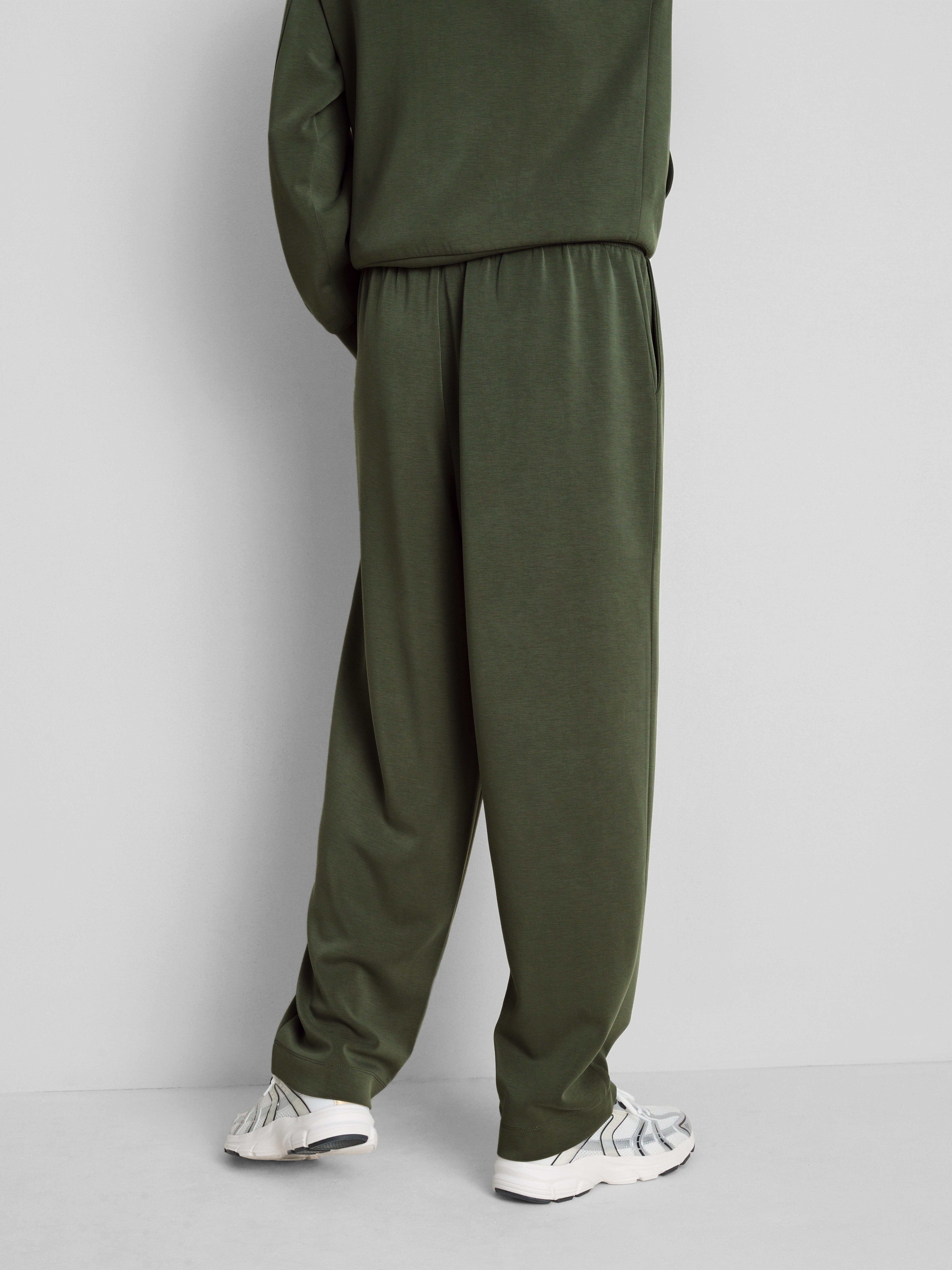 Modal Blend Tapered Joggers - Olive