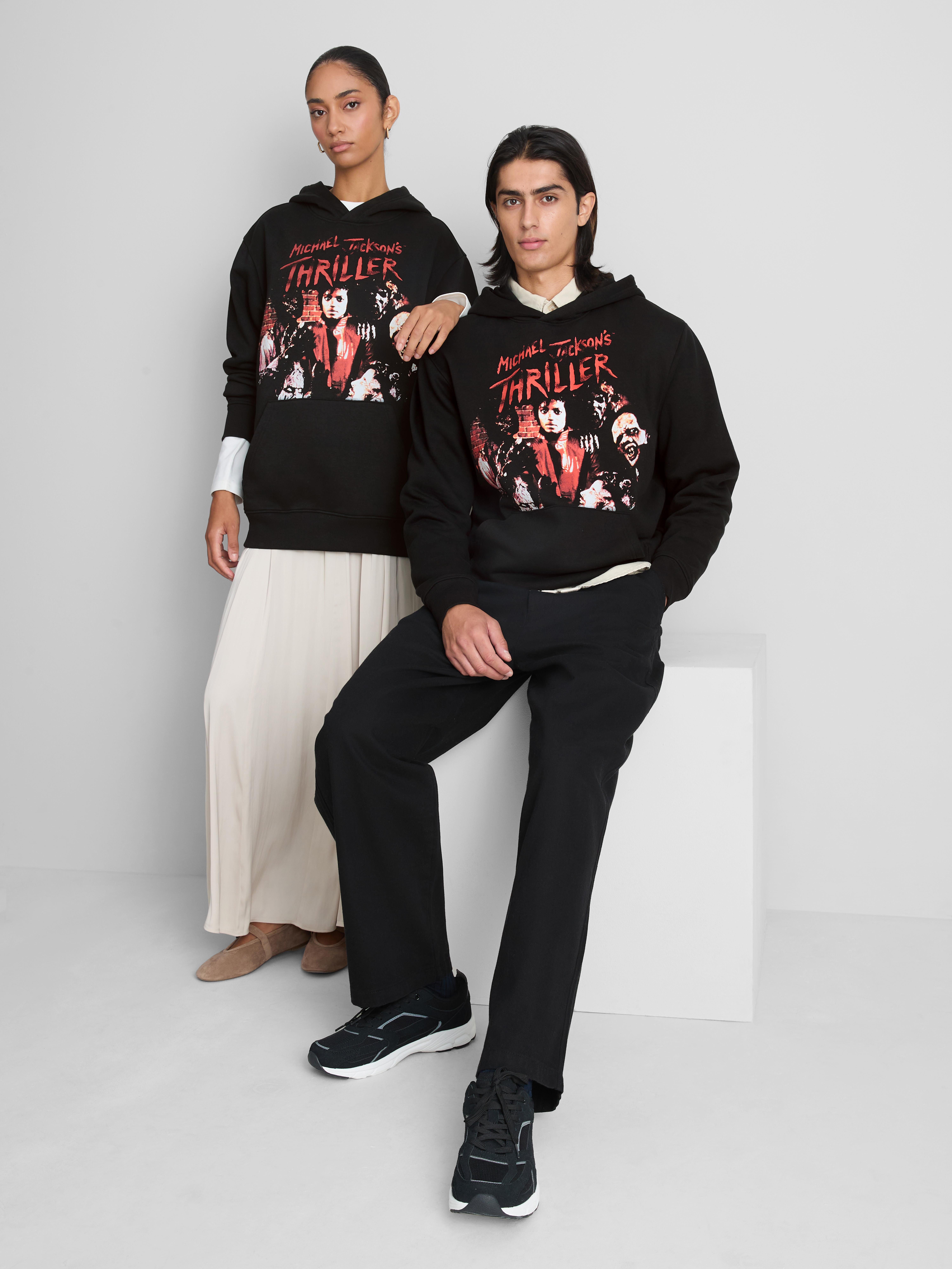 Michael Jackson Thriller Graphic Hoodie - Black