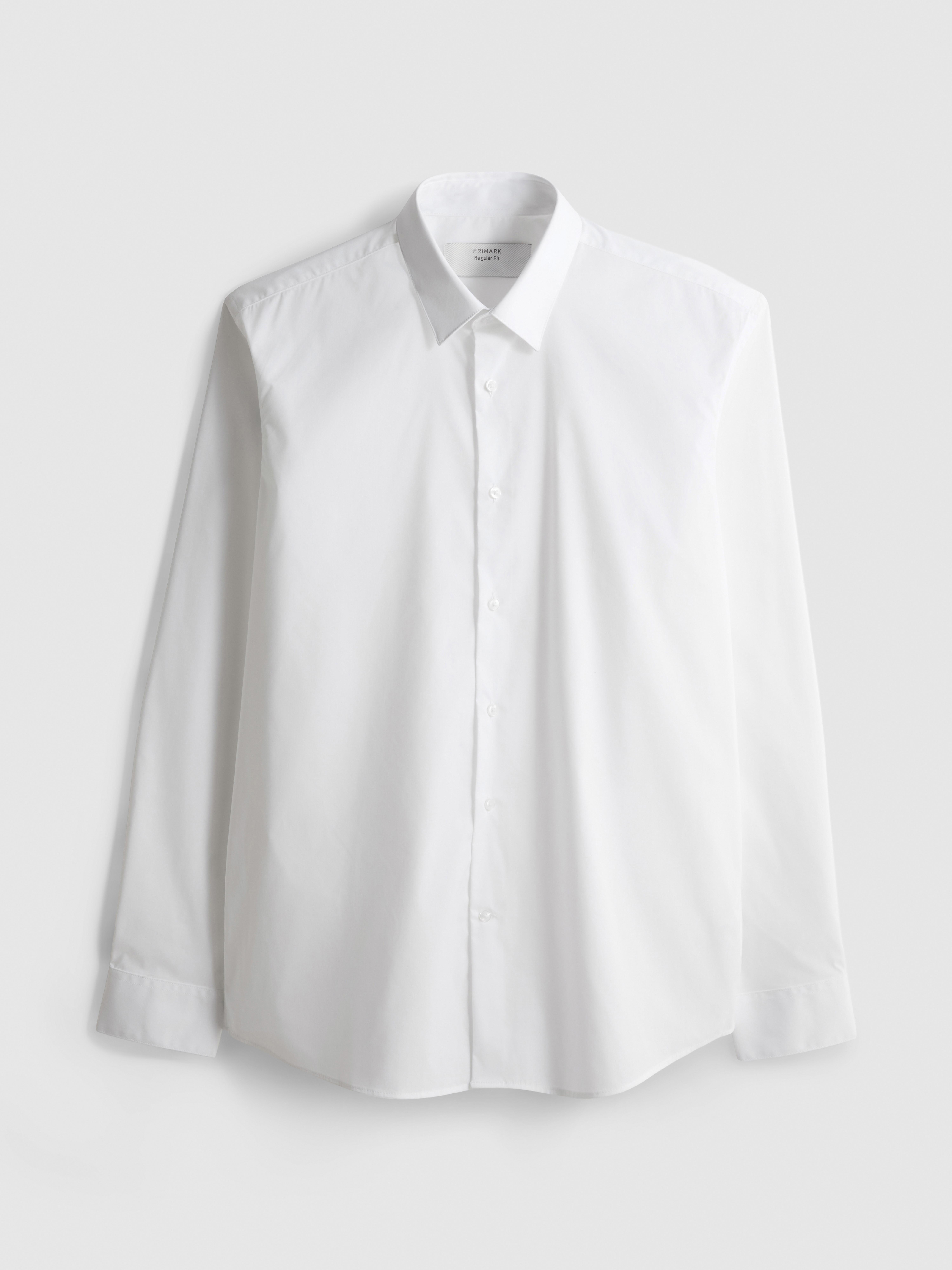 Stretch Regular Fit Shirt - White
