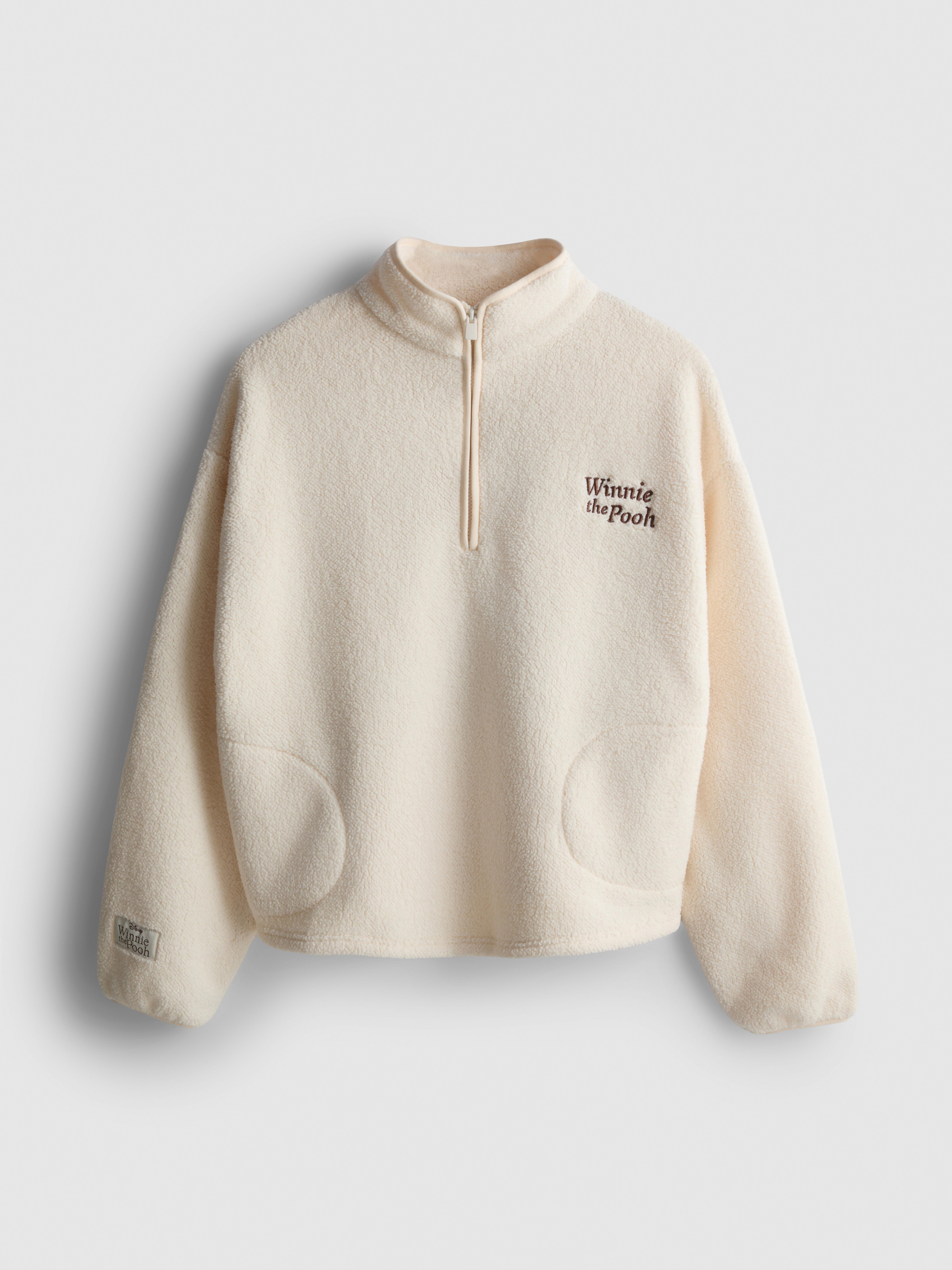 Disney's Winnie the Pooh Half Zip Fleece - Ivory