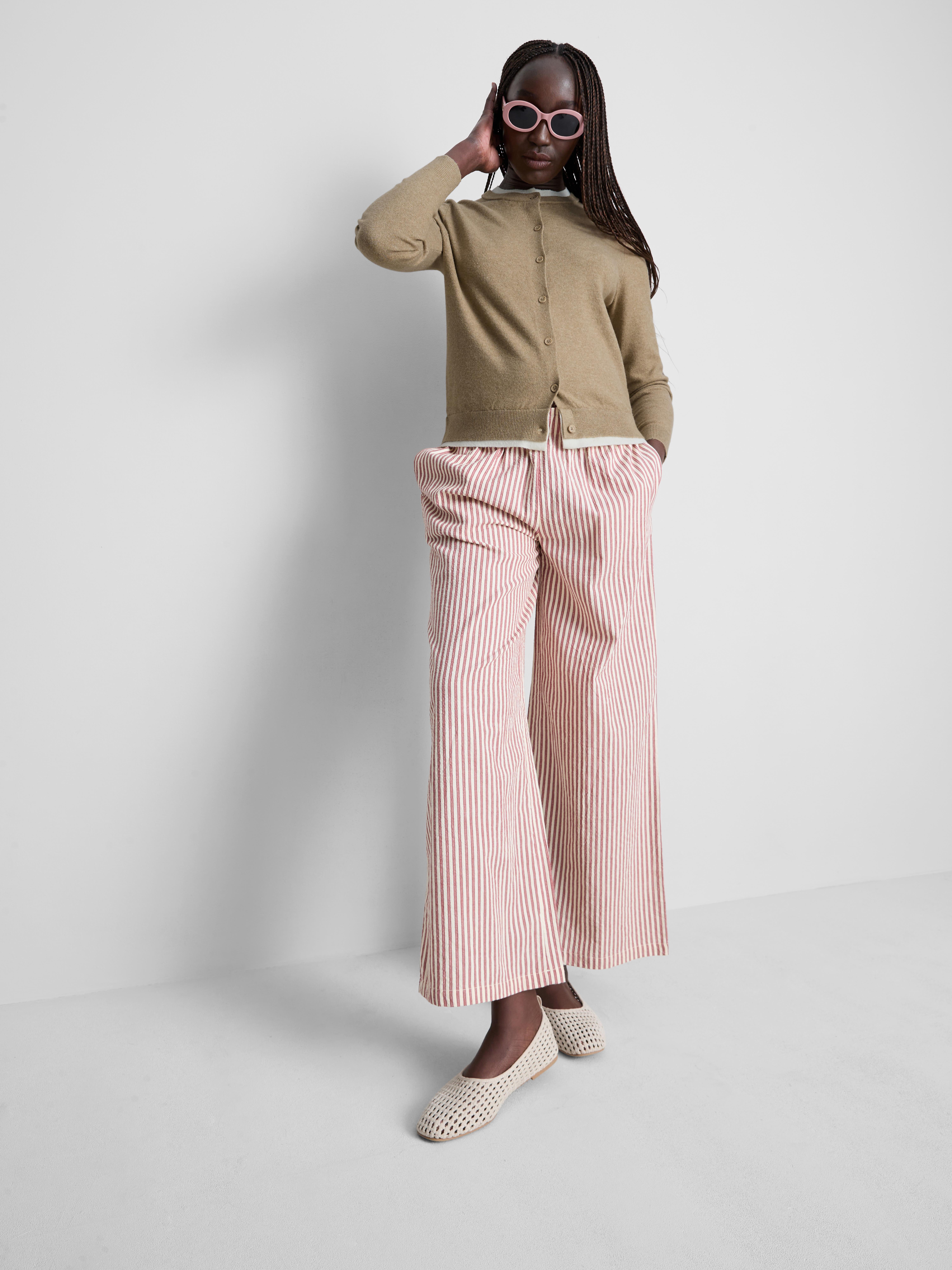 Knitted Double Layered Cardigan - Oatmeal