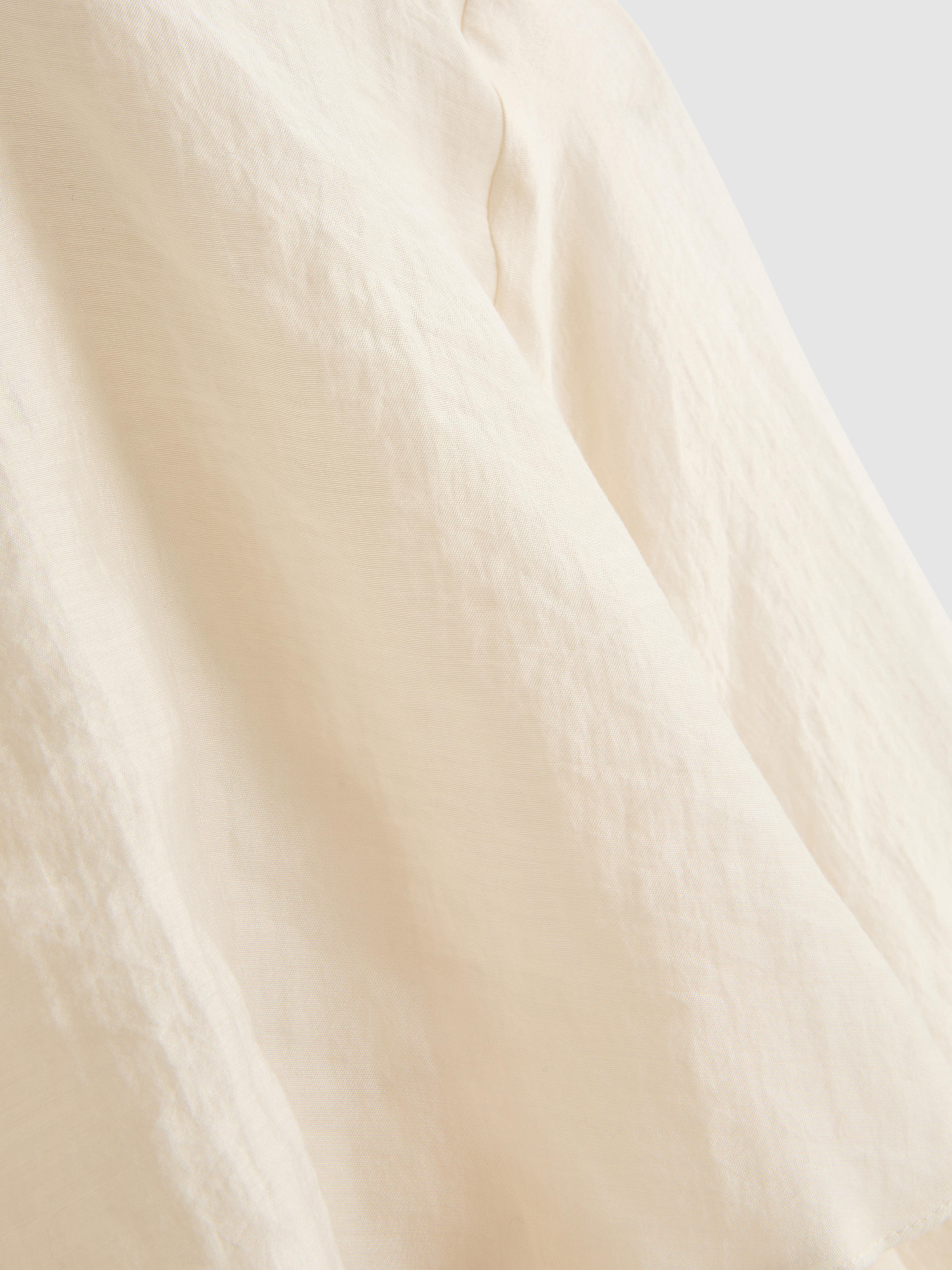 Tiered Long-Sleeve Blouse - Ivory
