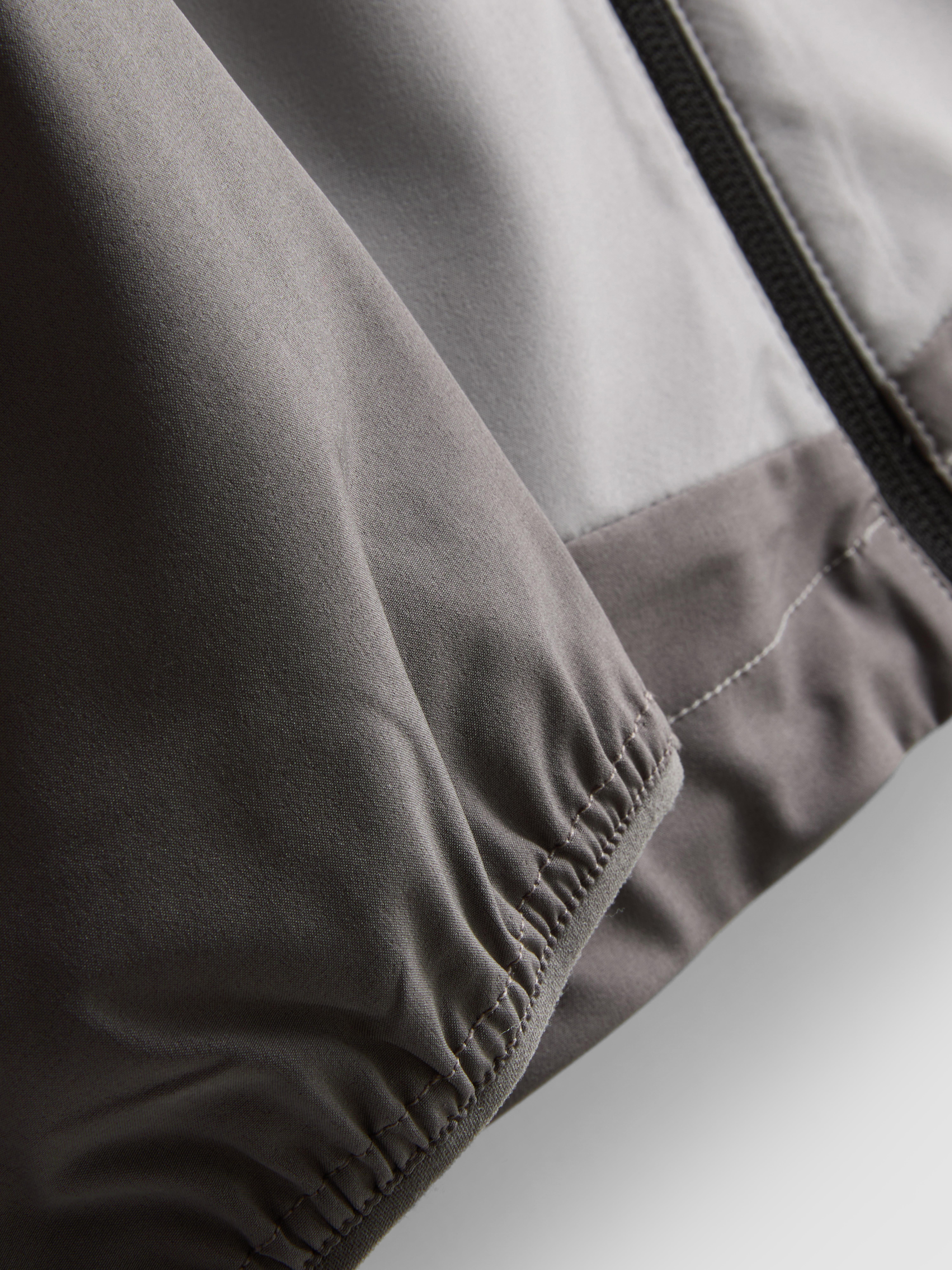Zip-Up Active Jacket - Light Gray