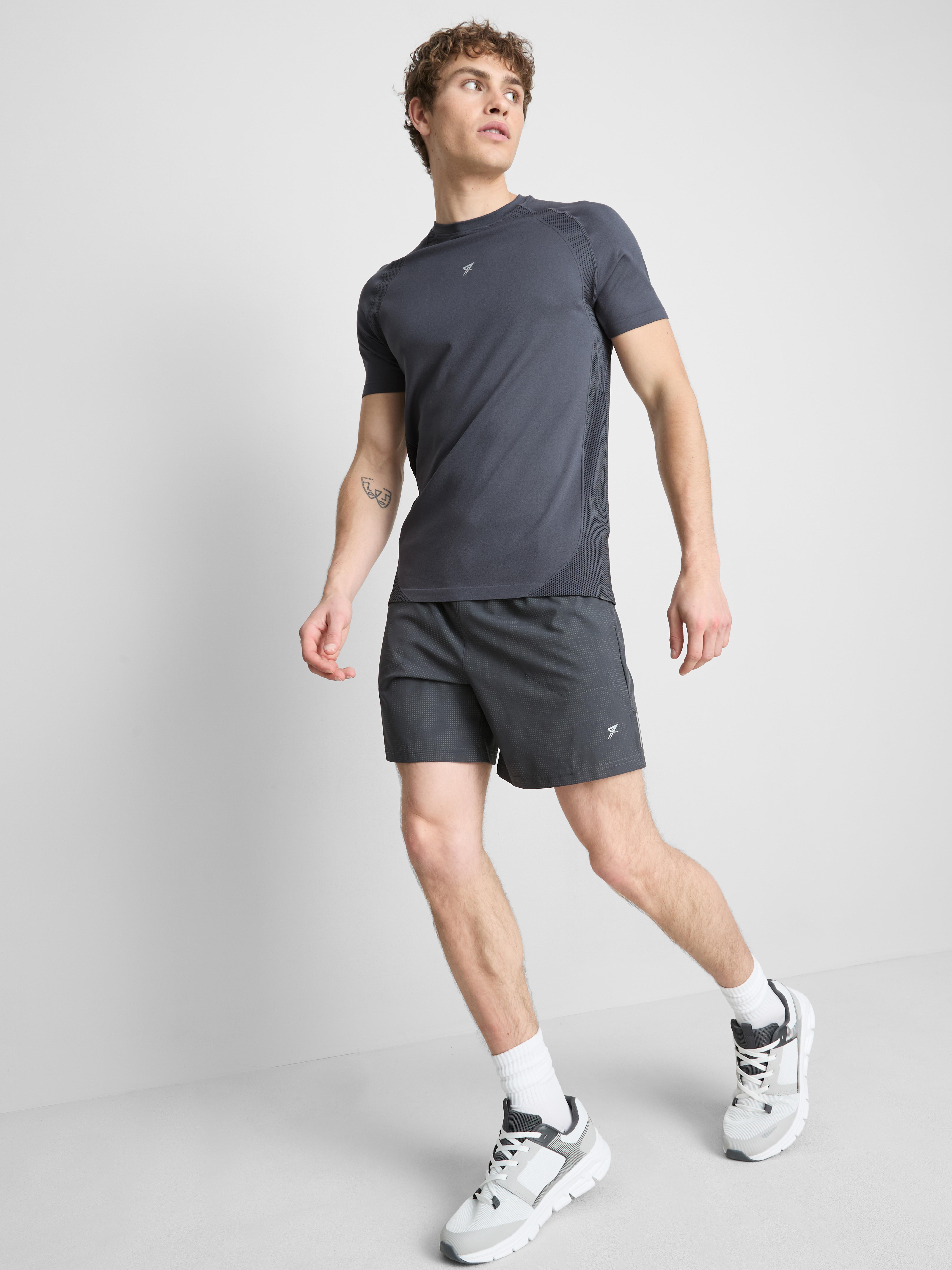 Seamless Gym T-Shirt - Blue