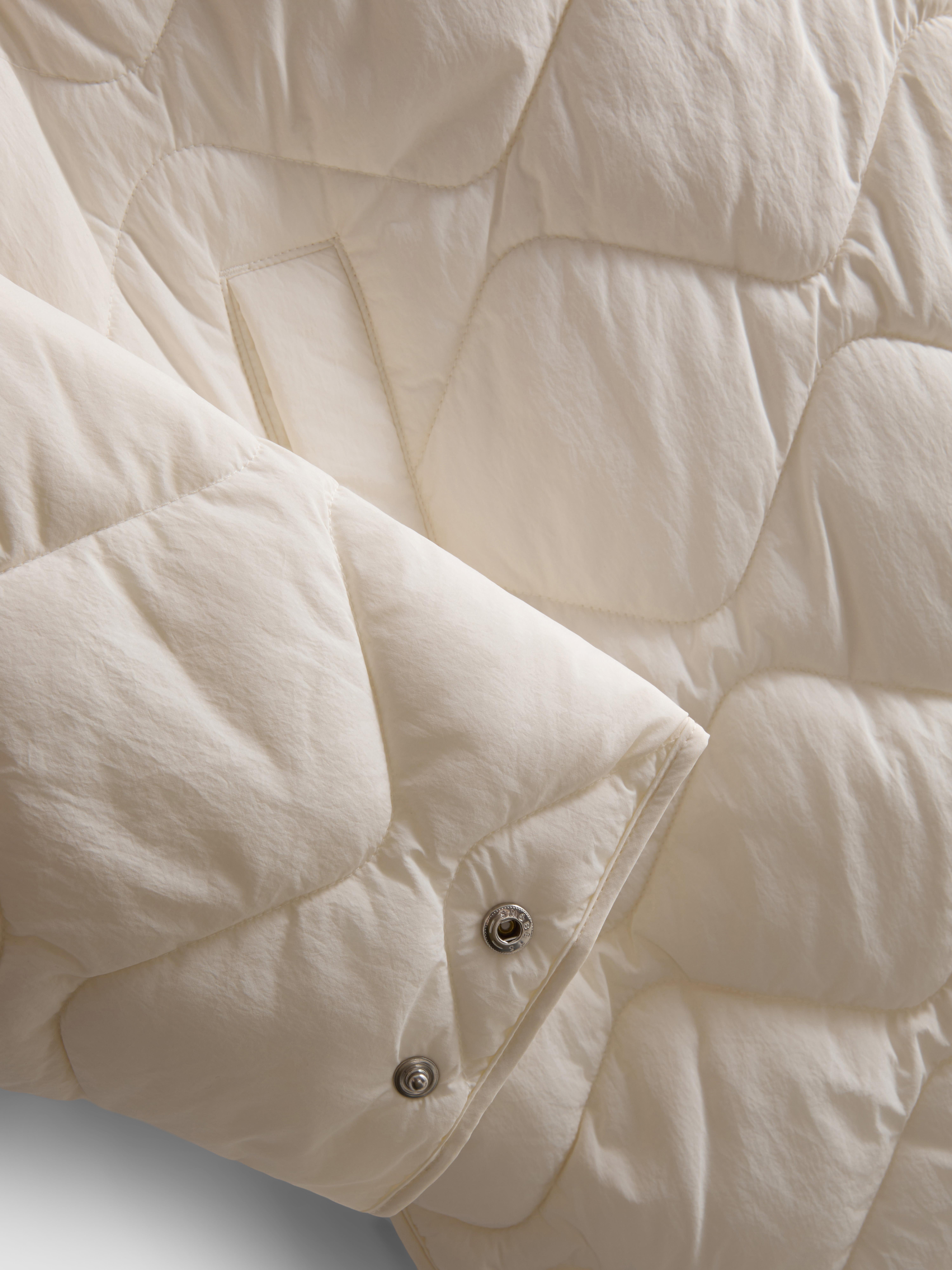 Hooded Quilted Jacket - Ivory