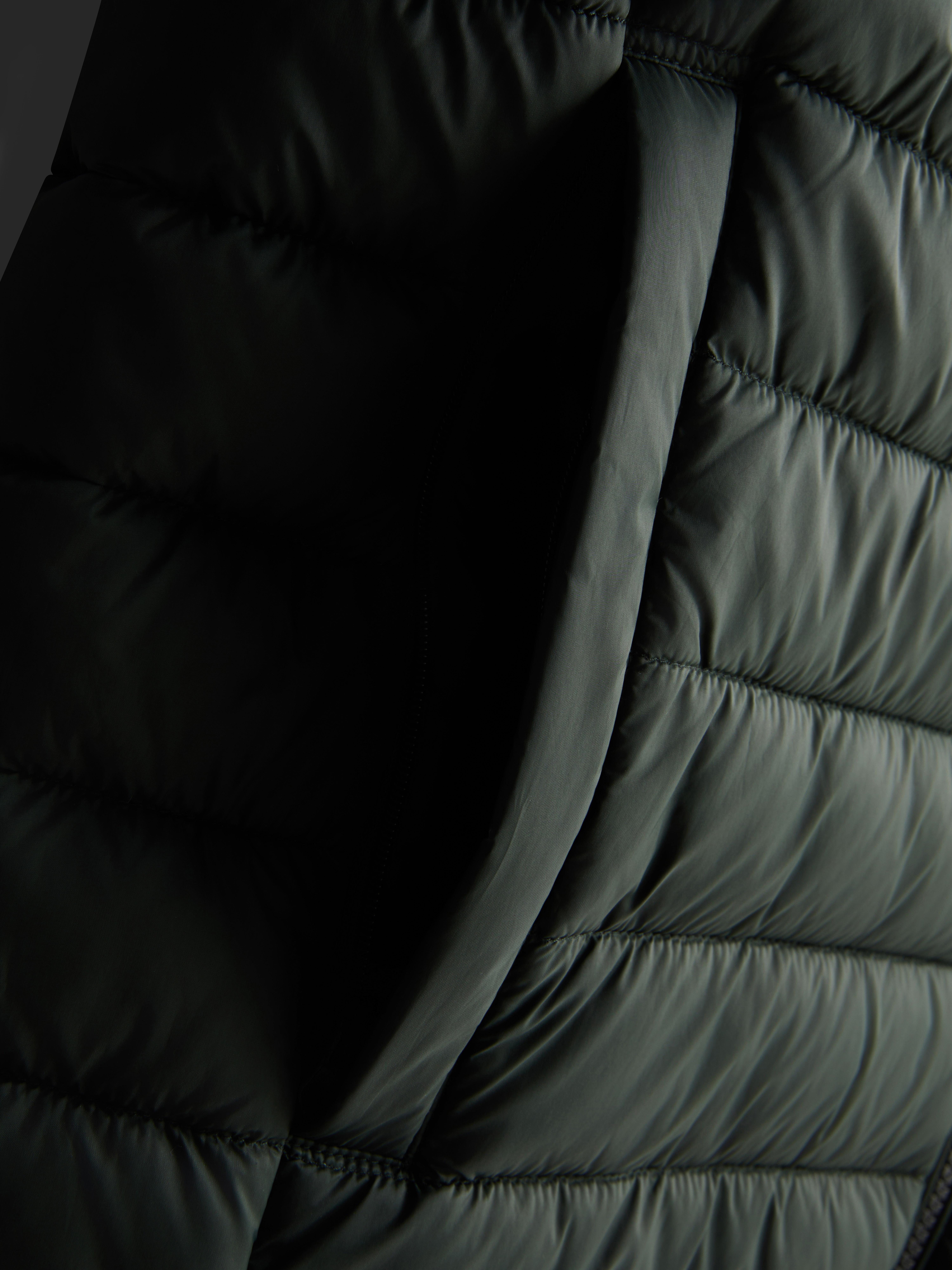 Padded Zip Vest - Green