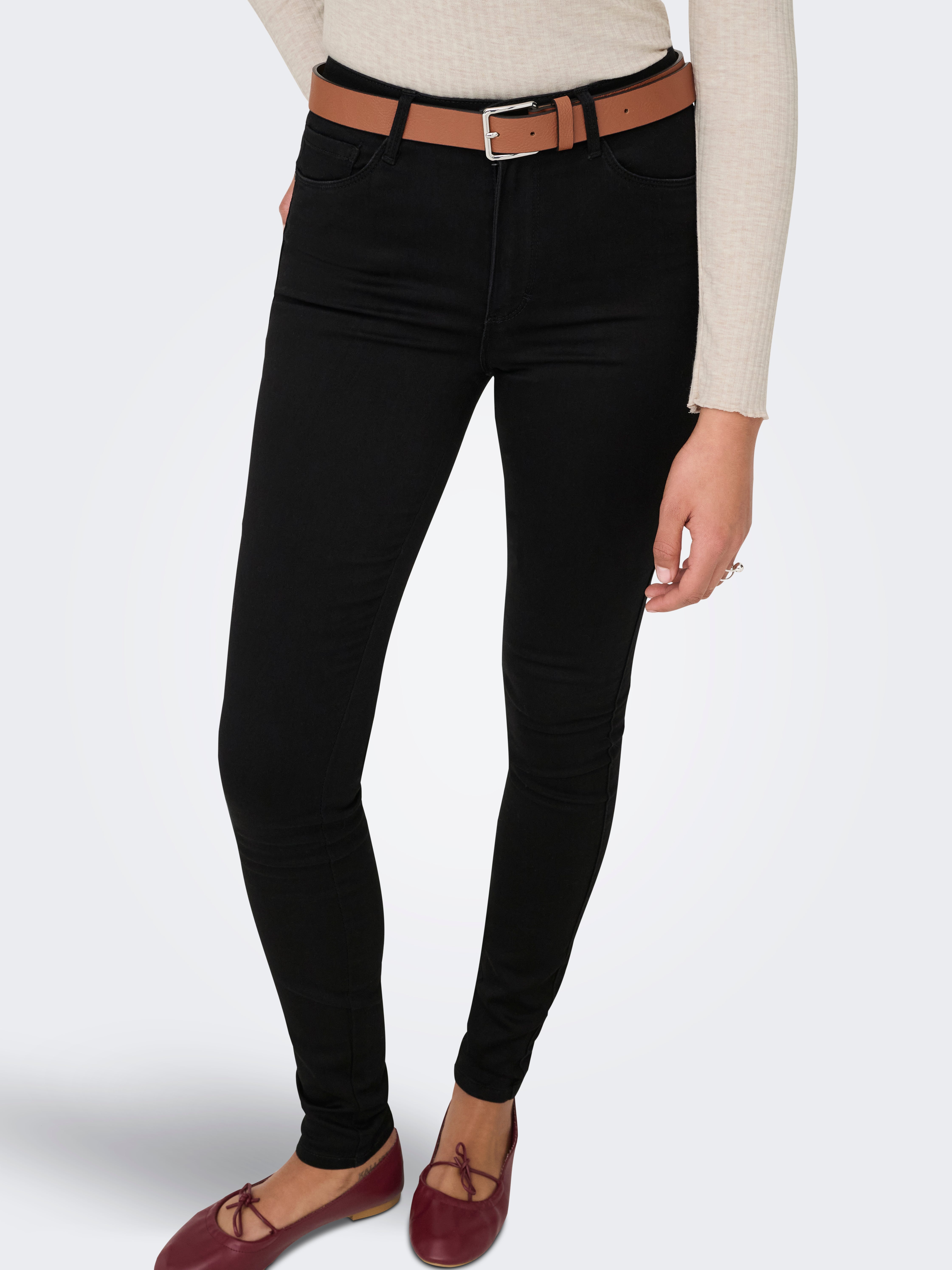 ONLROYAL High waist Skinny Fit Jeans Black