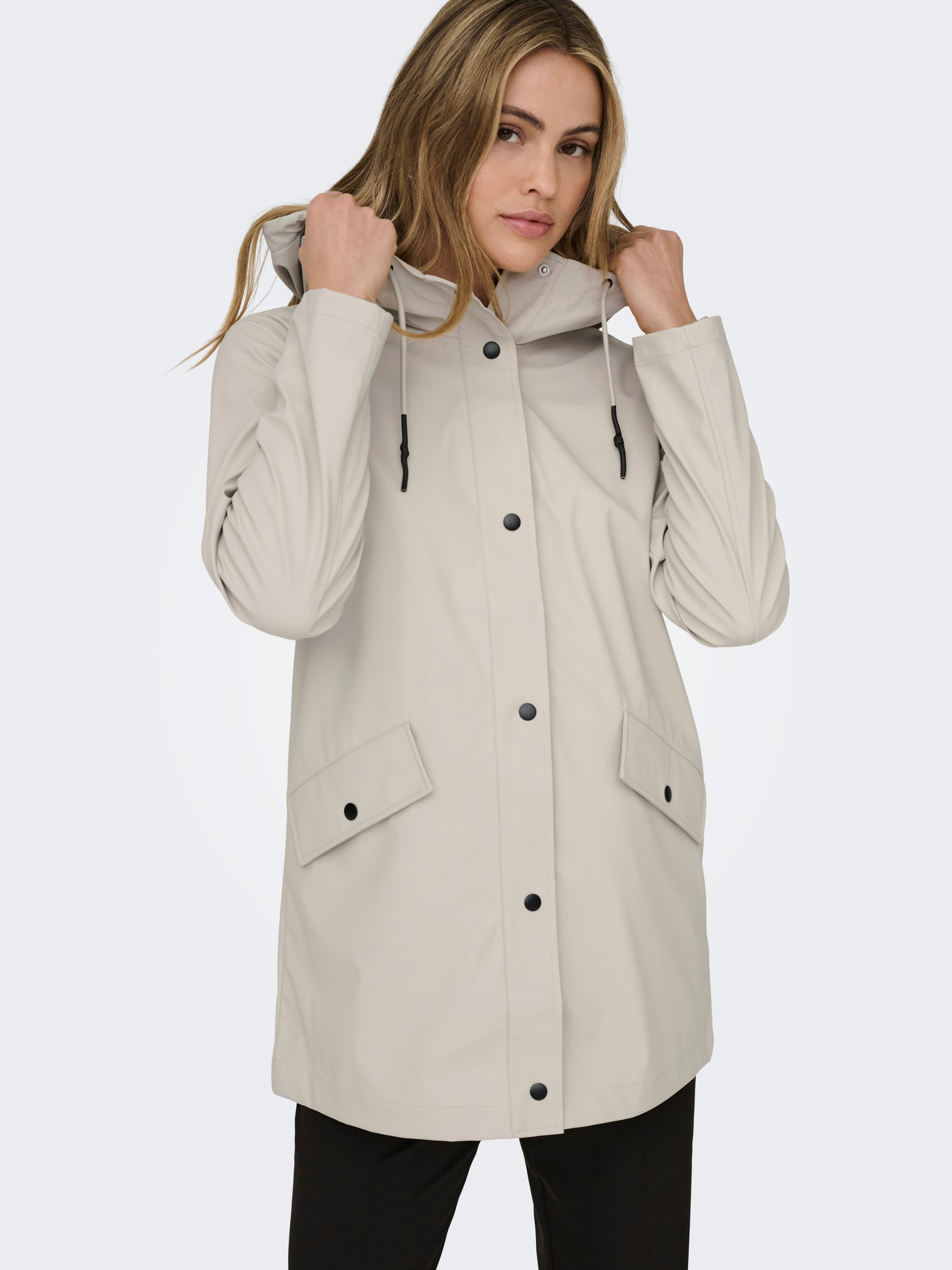 ONLELISA Raincoat Silver Lining