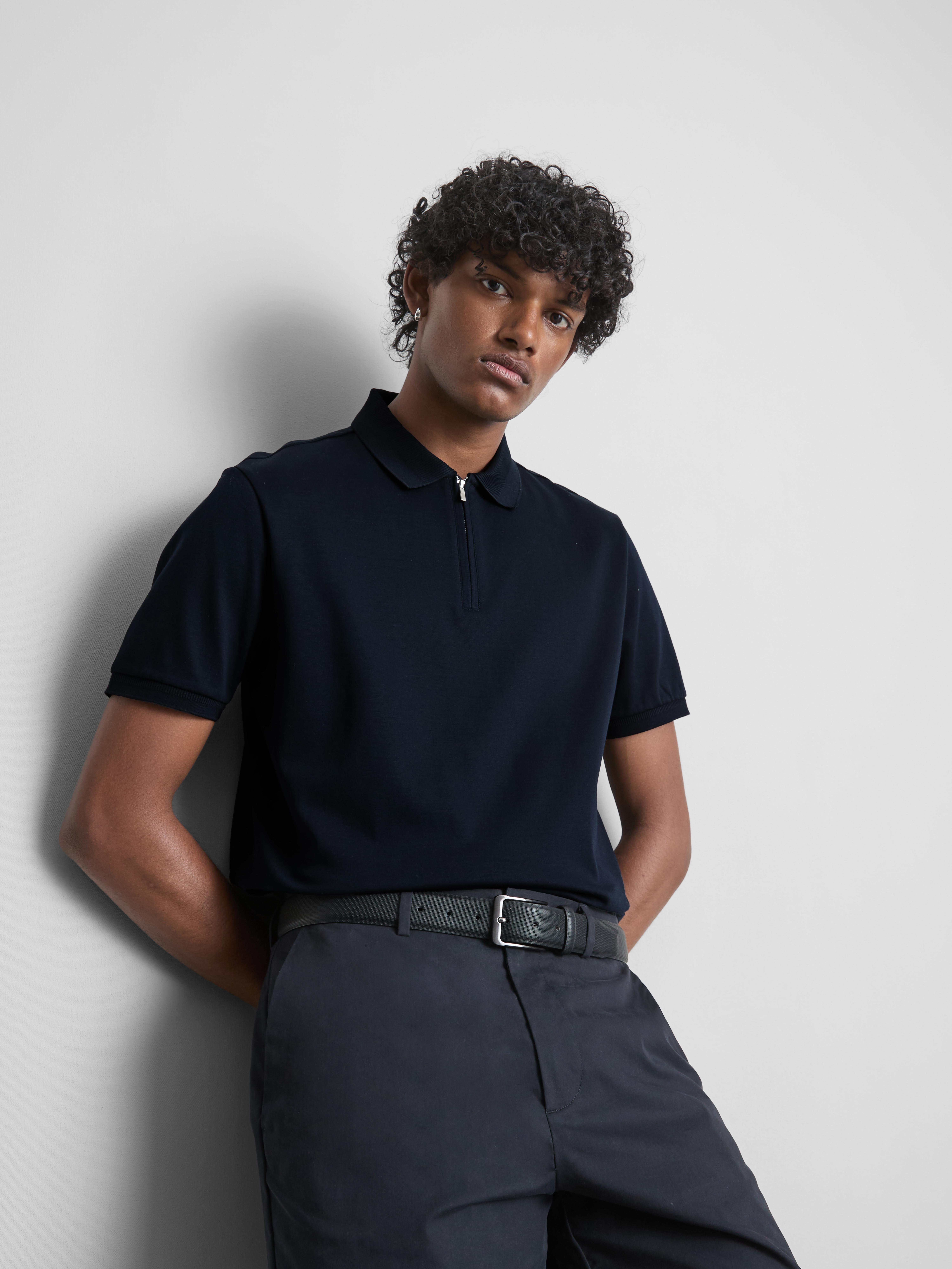 The Edit Smart Polo Shirt - Navy