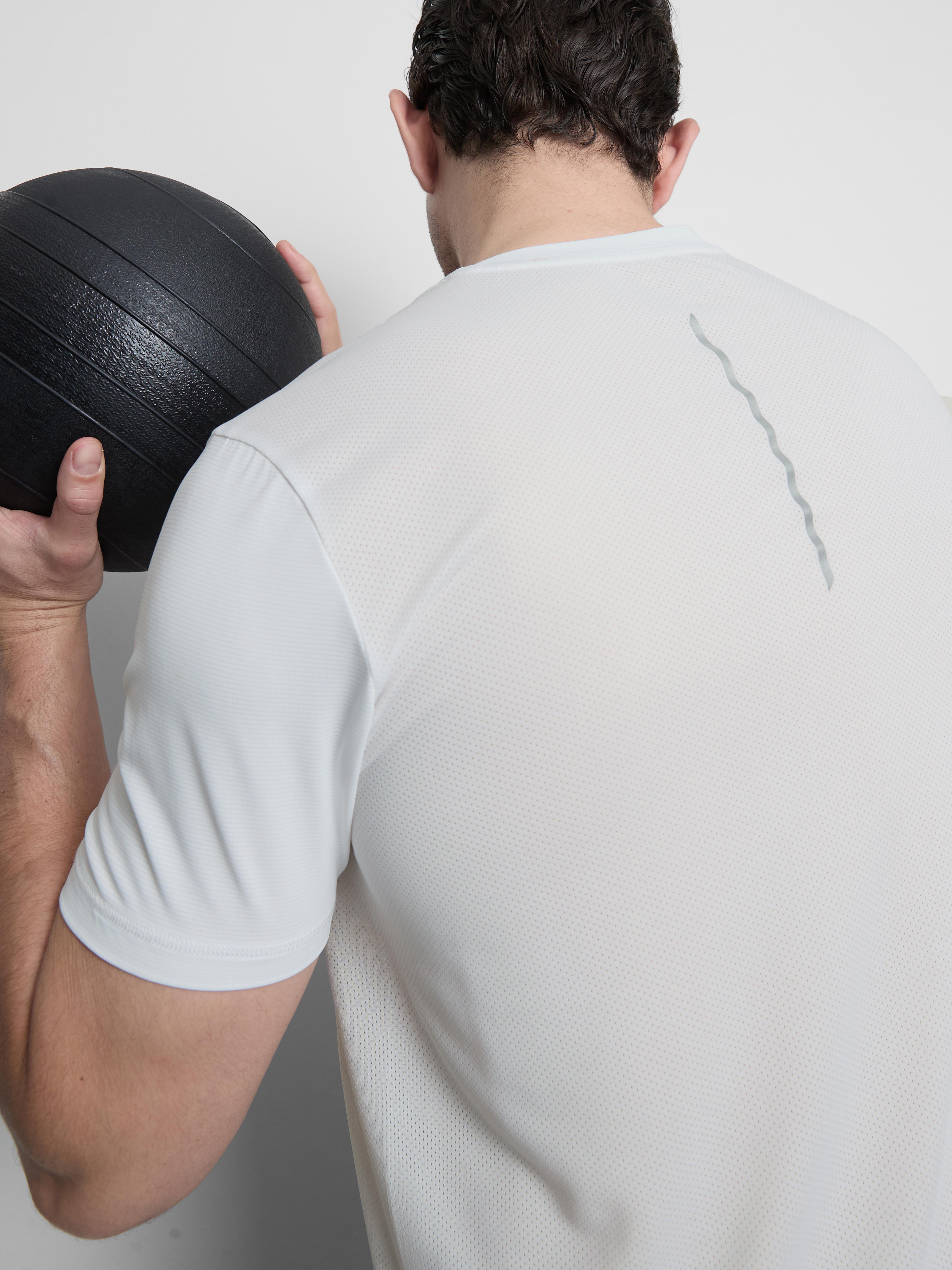 Short Sleeve Gym T-Shirt - White
