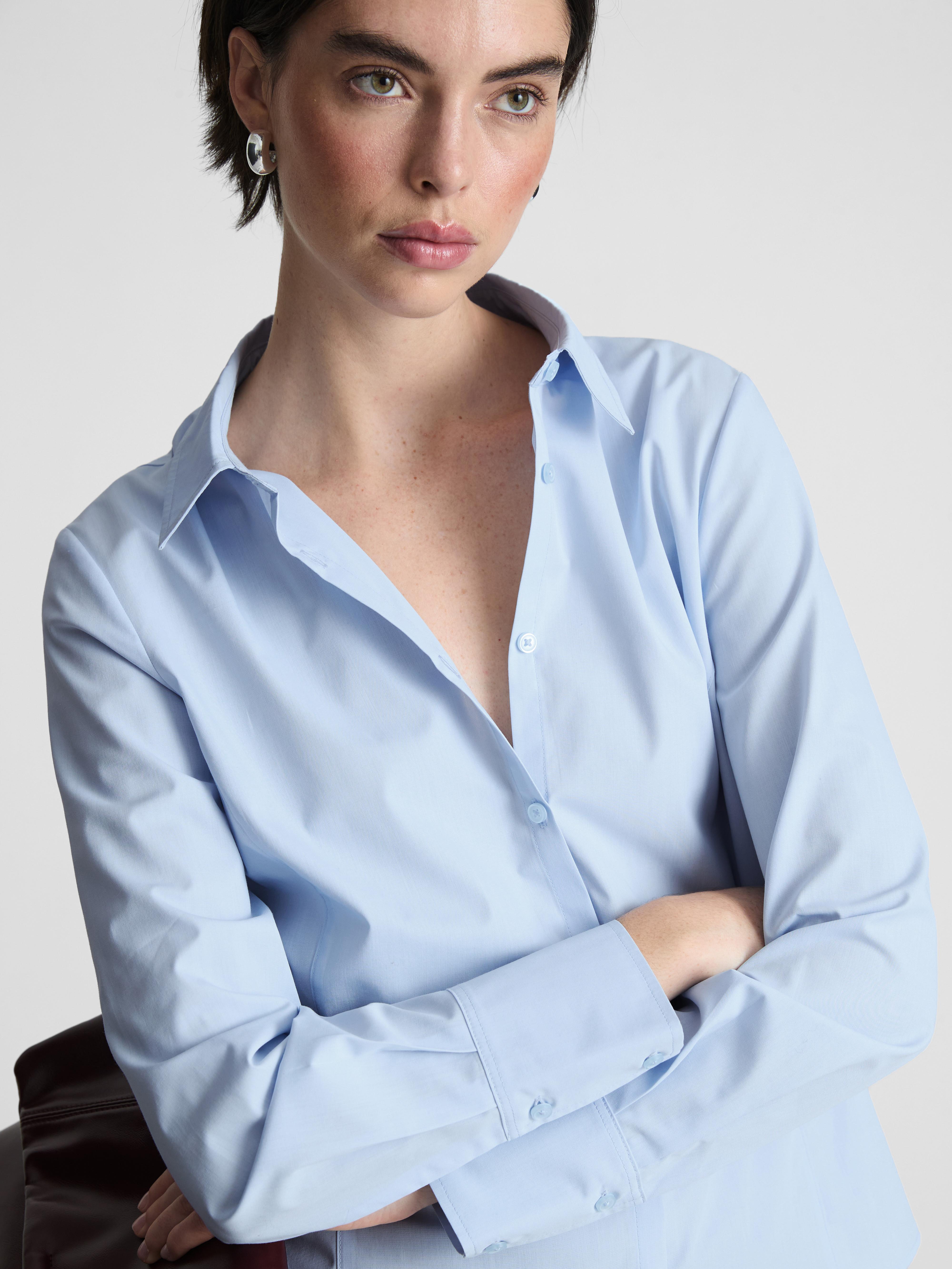 Long Sleeve Workwear Shirt - Blue