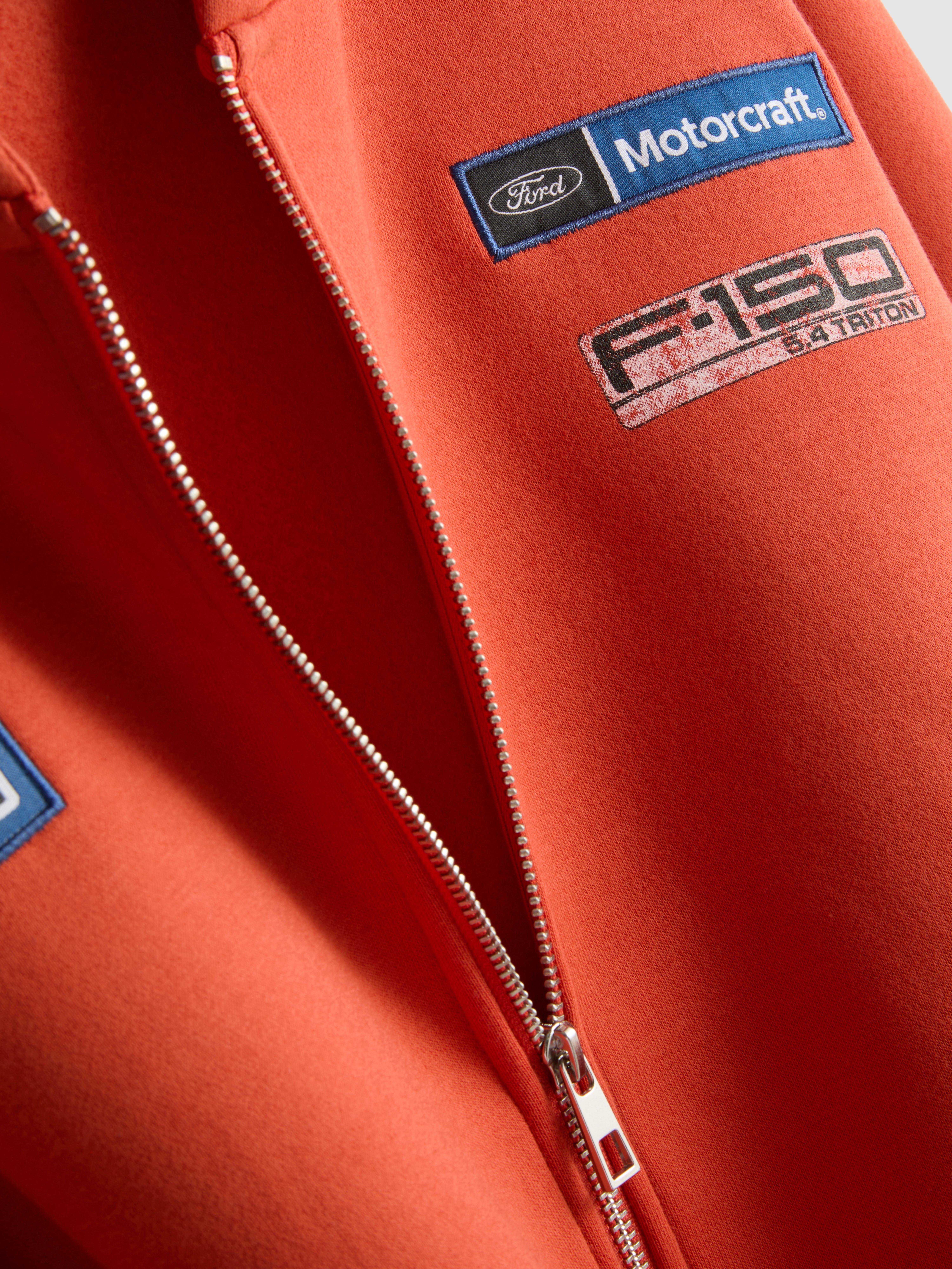 Ford Cotton Blend Zip Hoodie - Orange