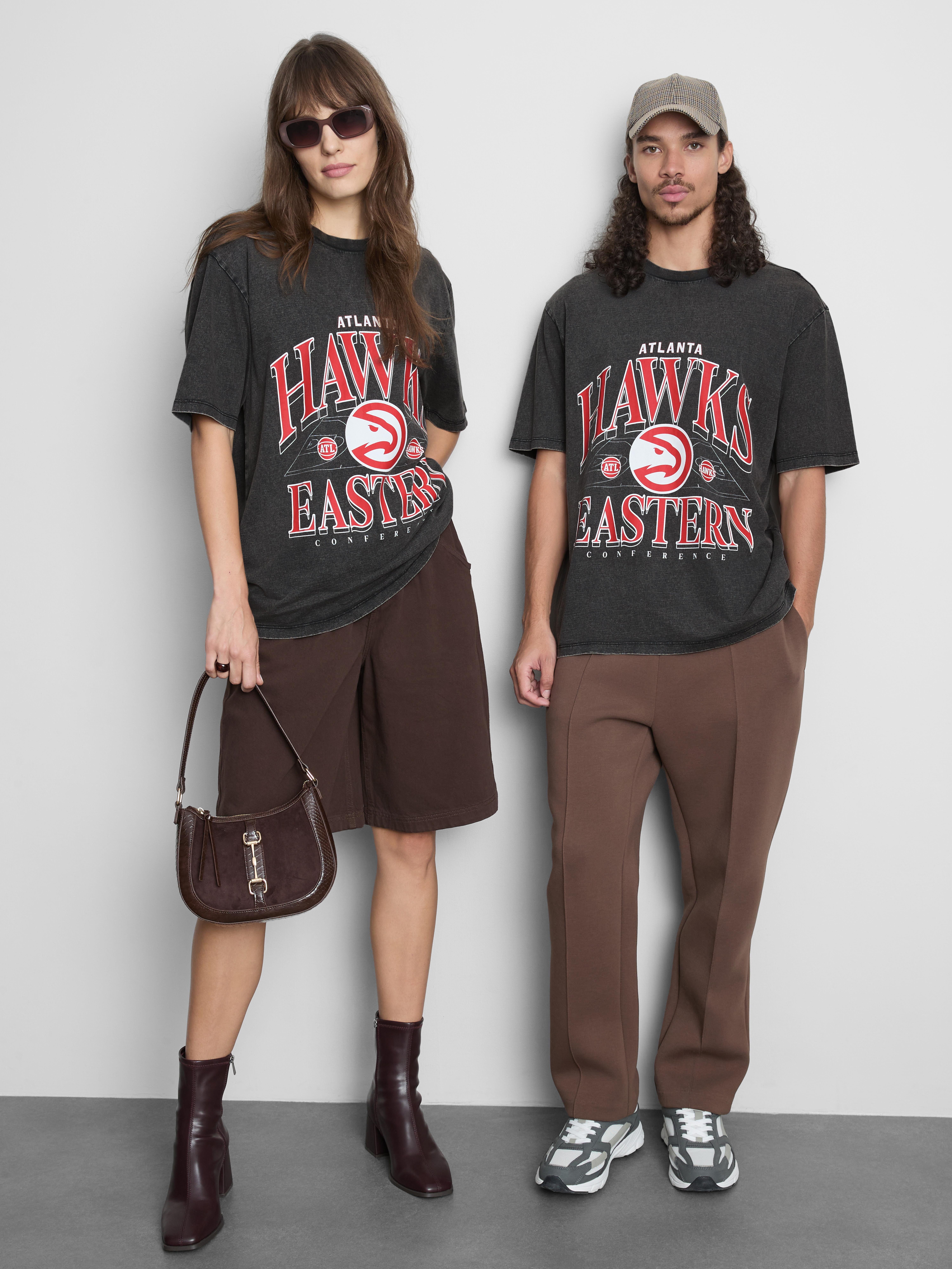 NBA Atlanta Hawks Graphic T-Shirt - Charcoal