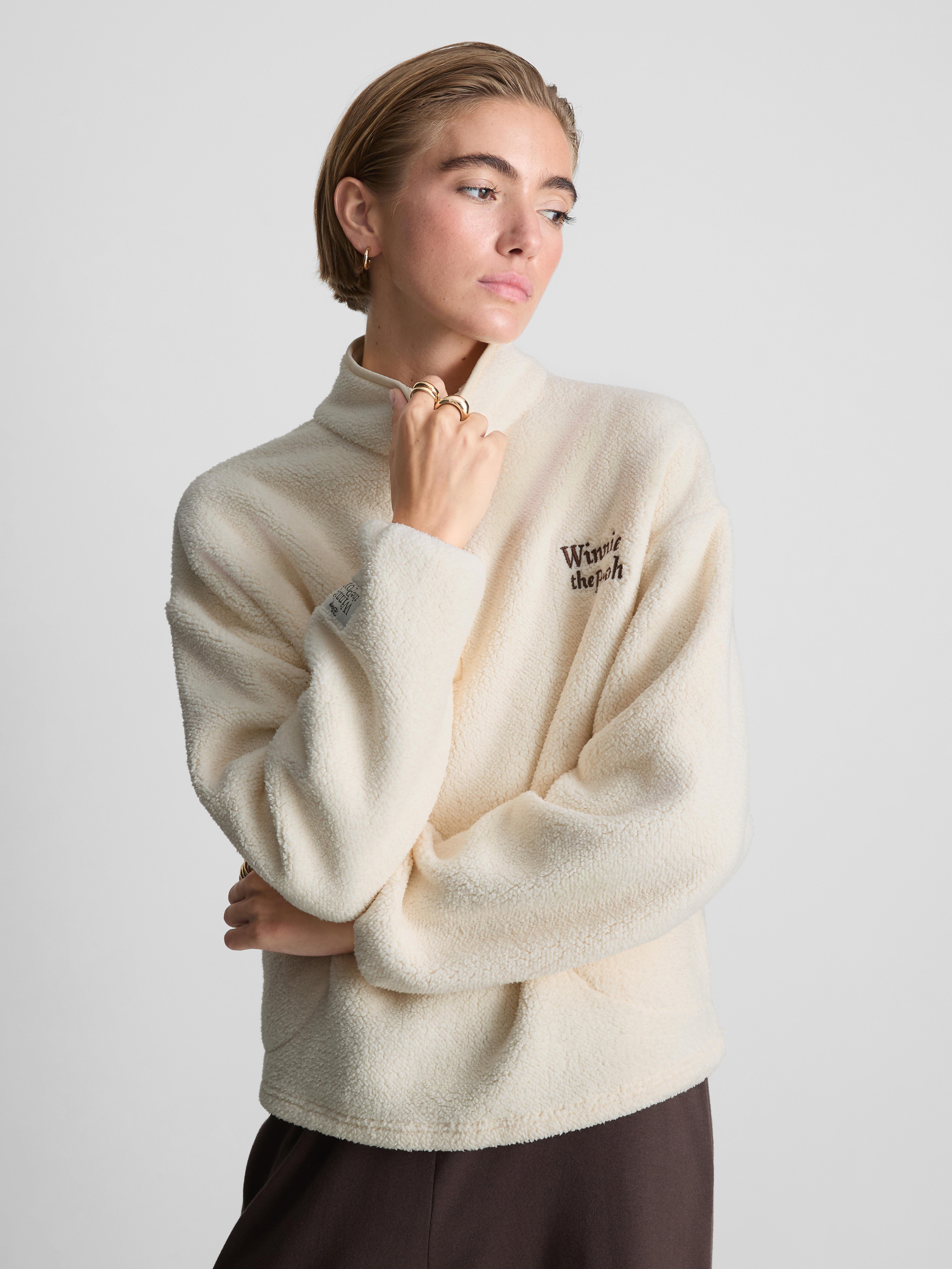 Disney's Winnie the Pooh Half Zip Fleece - Ivory