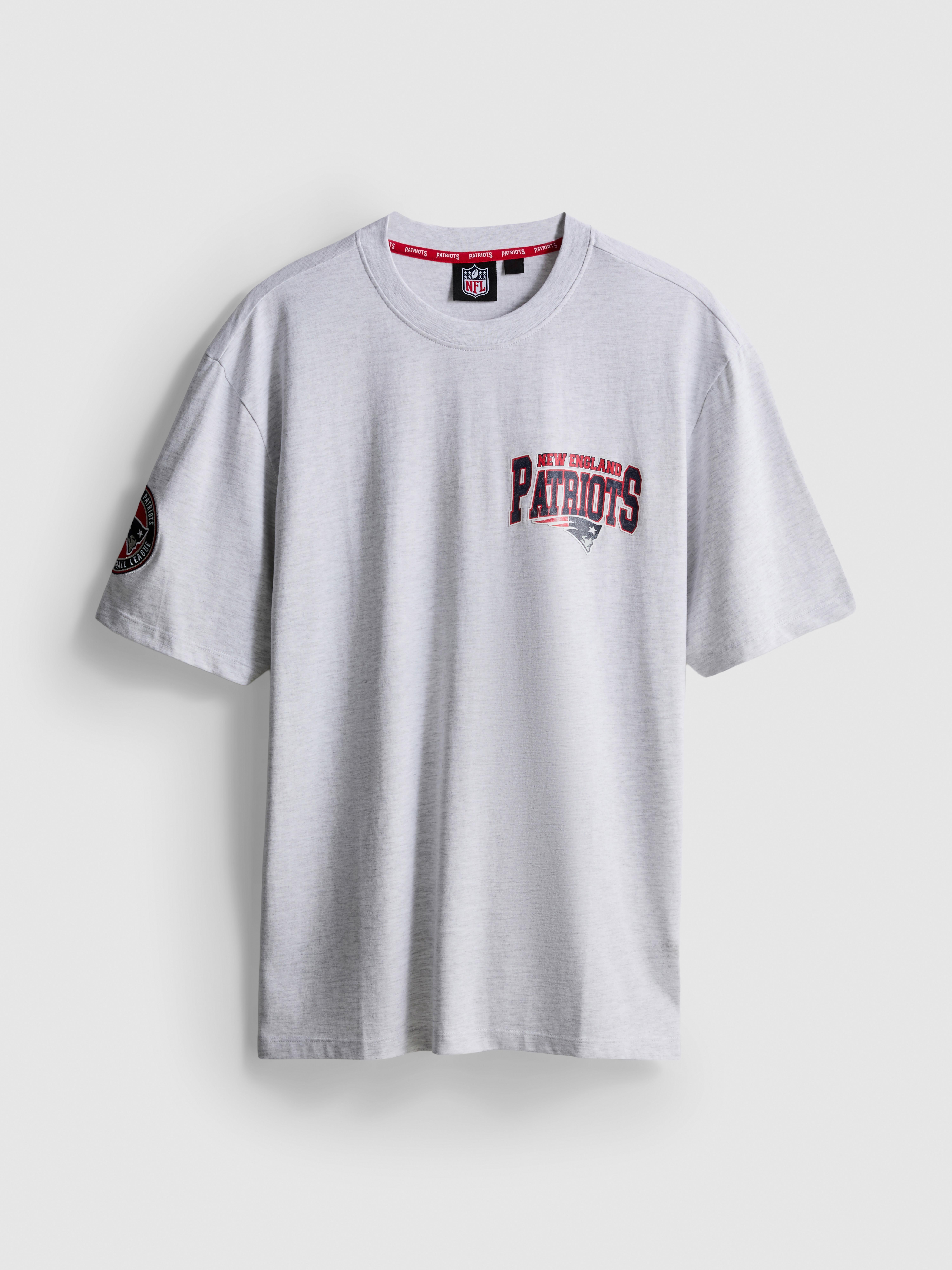 NFL New England Patriots Graphic T-Shirt - Gray Heather