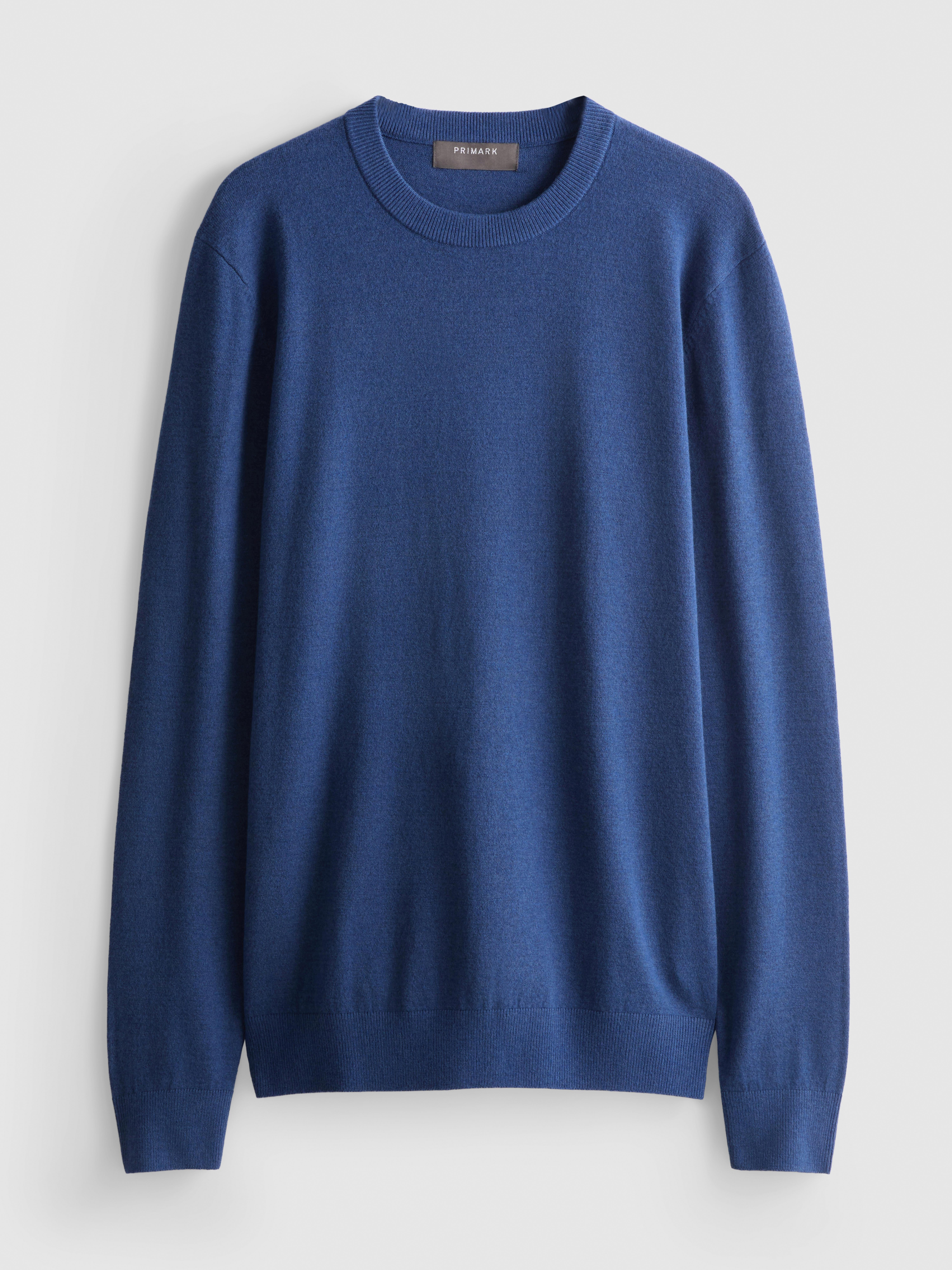 Crew Neck Sweater - Blue