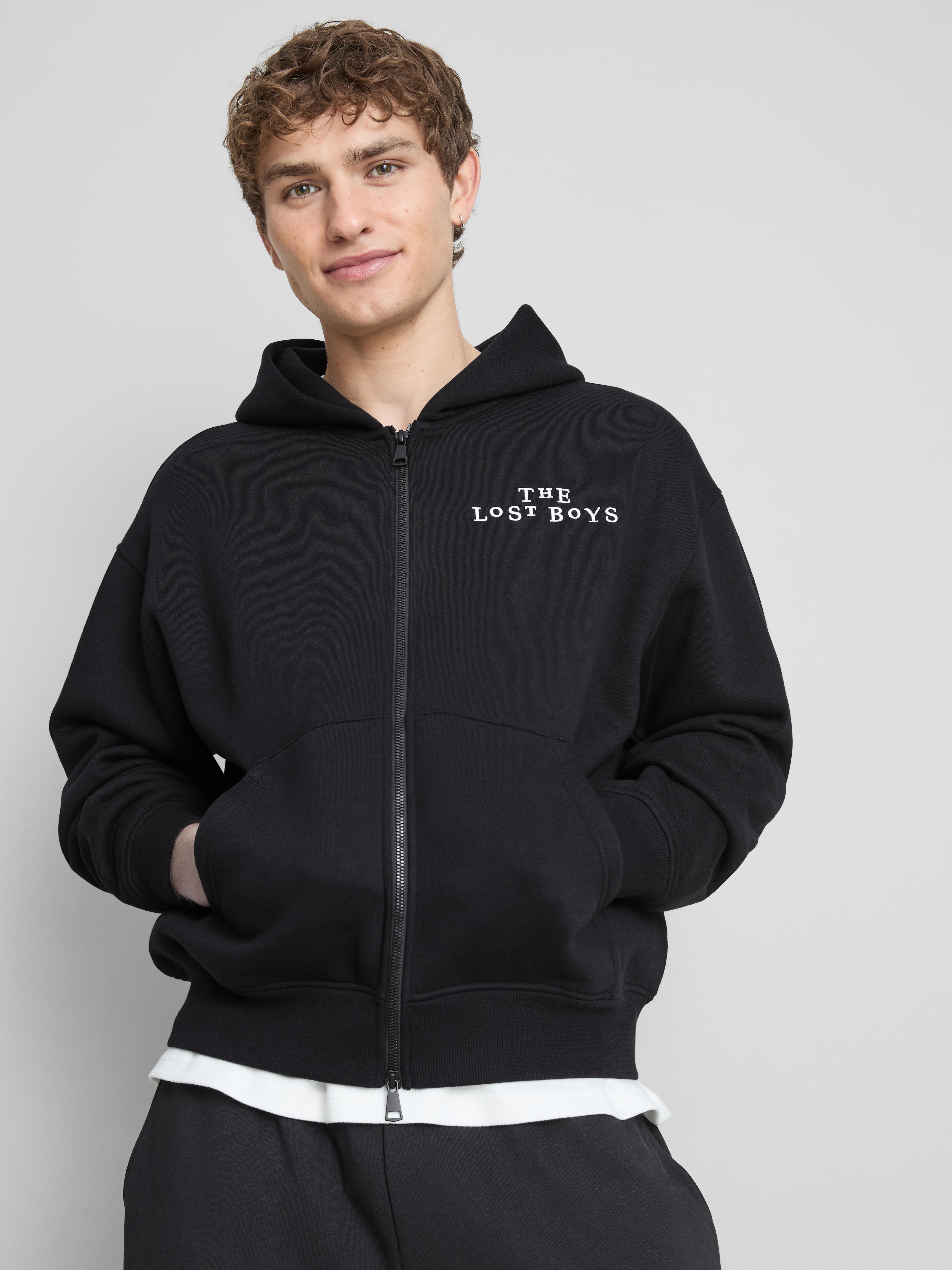 The Lost Boys Zip-Up Hoodie - Black