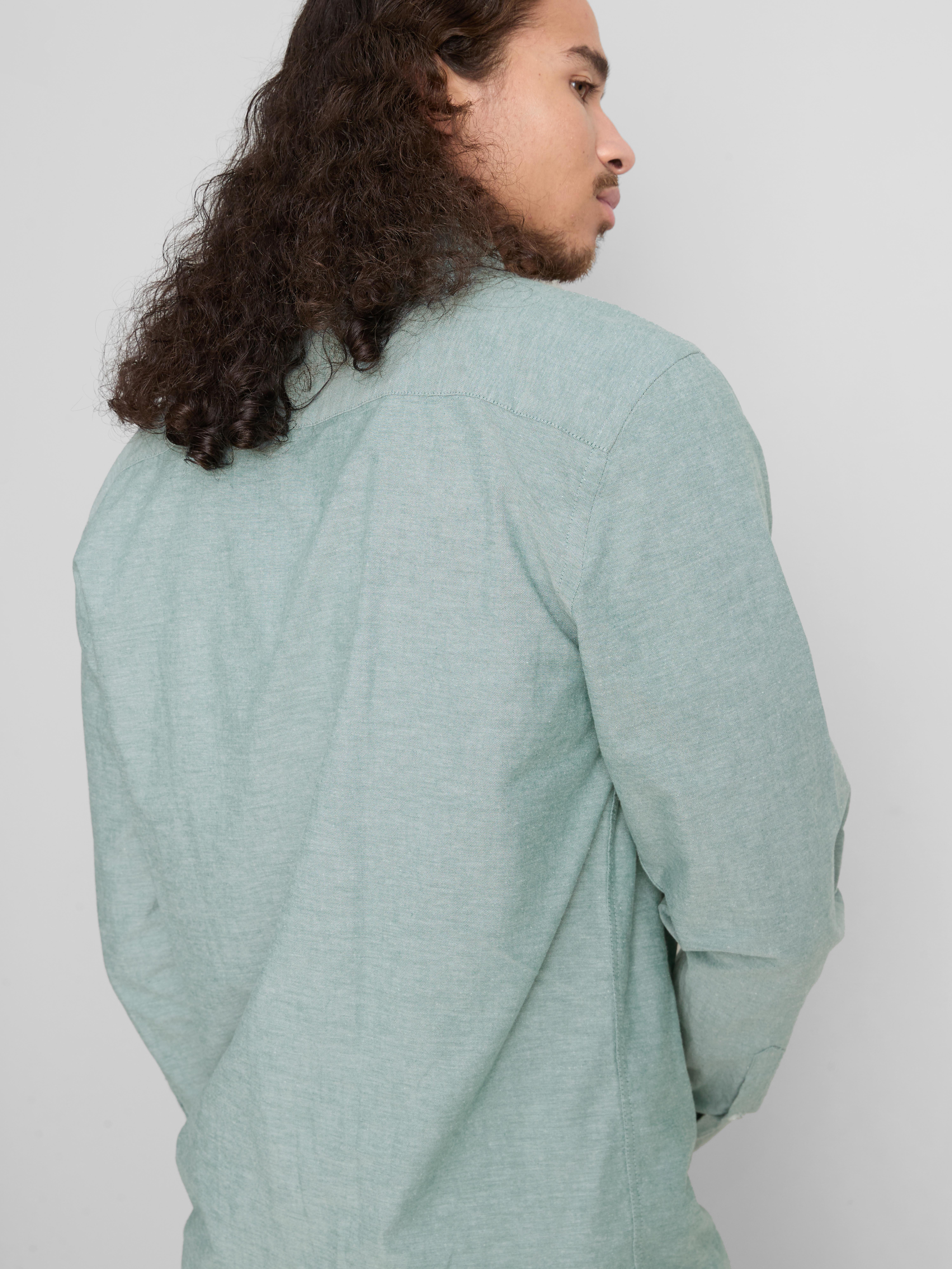 Pure Cotton Regular Fit Oxford Shirt - Green
