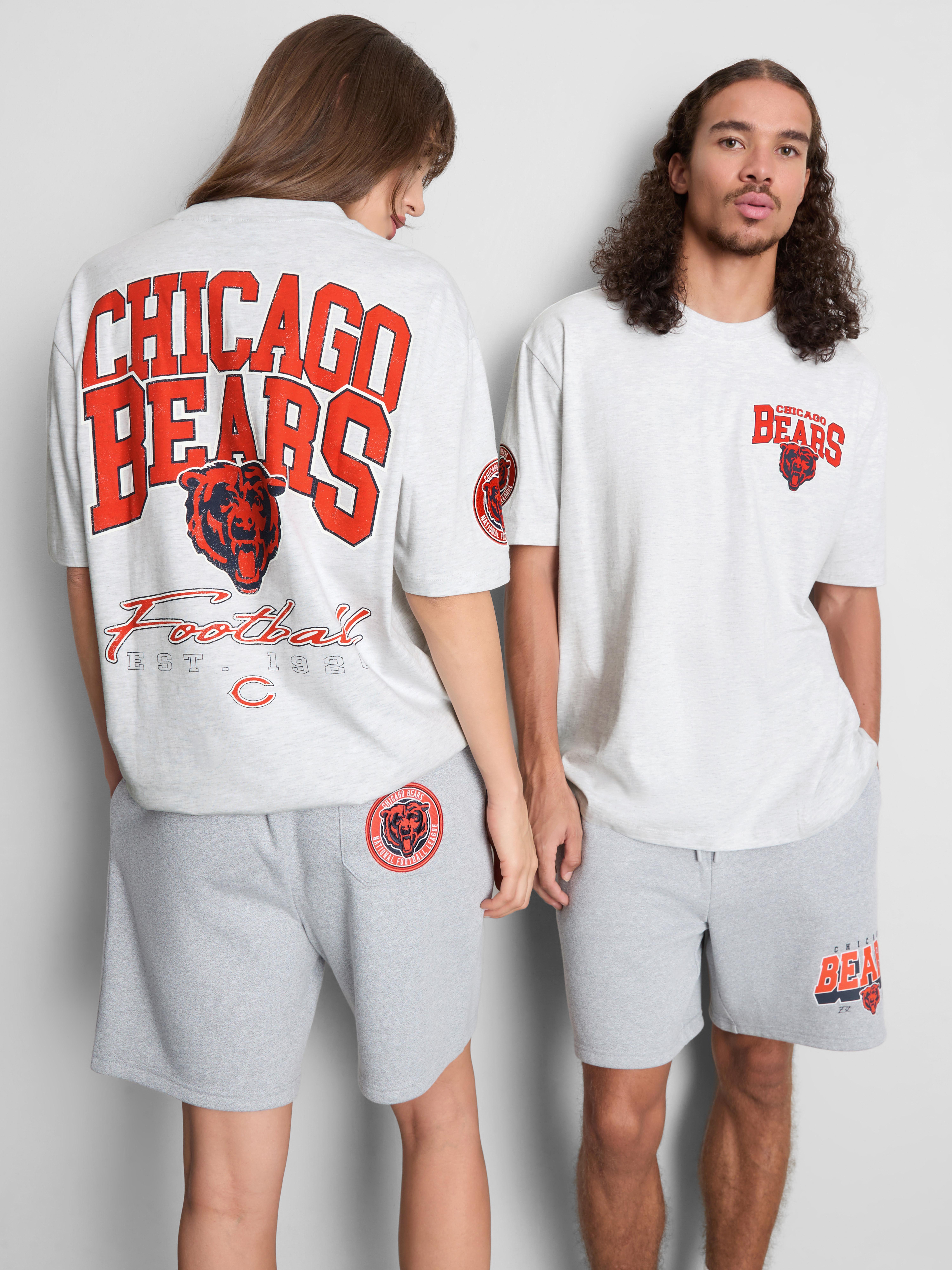 NFL Chicago Bears Pure Cotton Graphic T-Shirt - Gray Heather