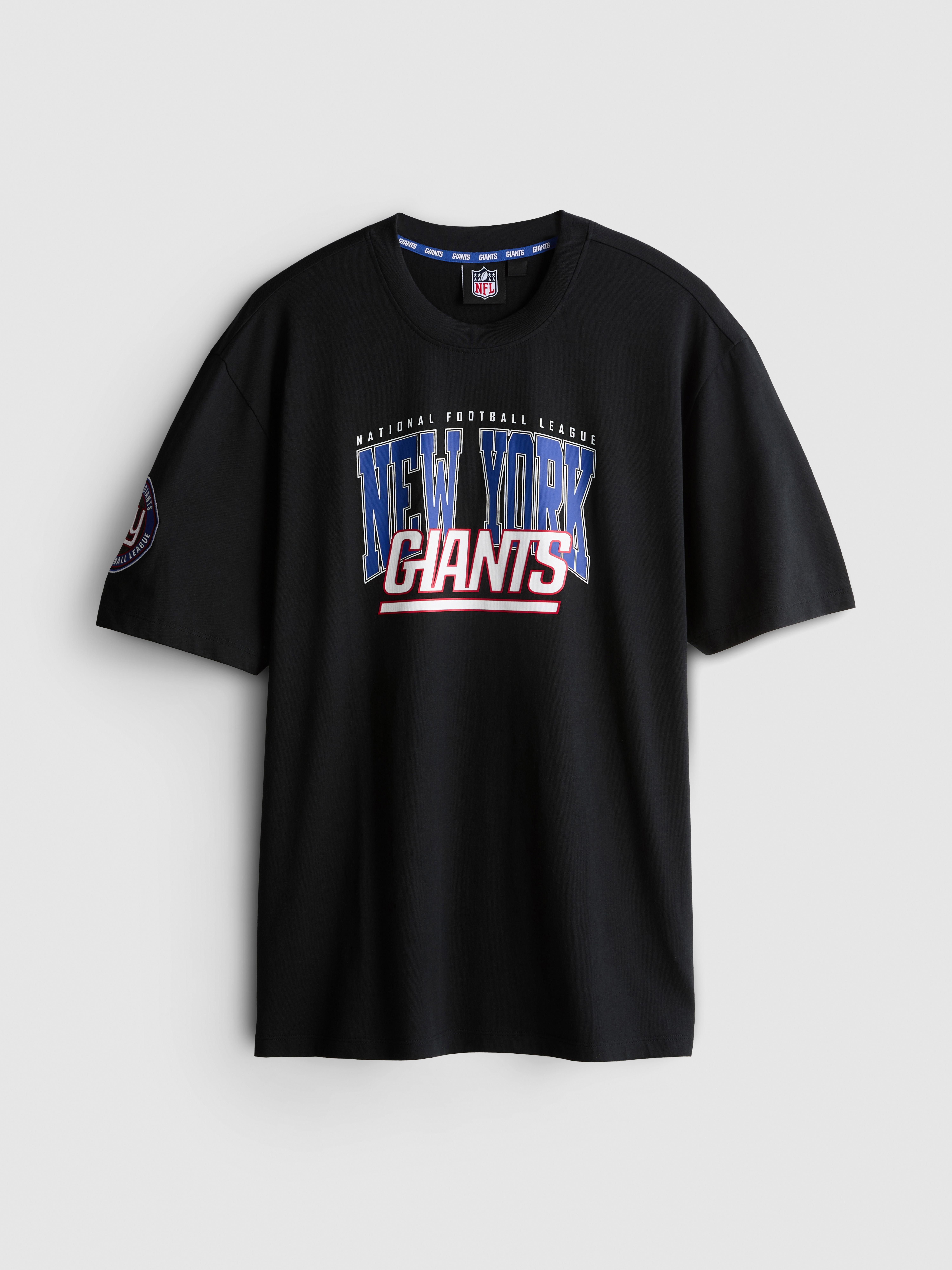 NFL New York Giants Pure Cotton Graphic T-Shirt - Black