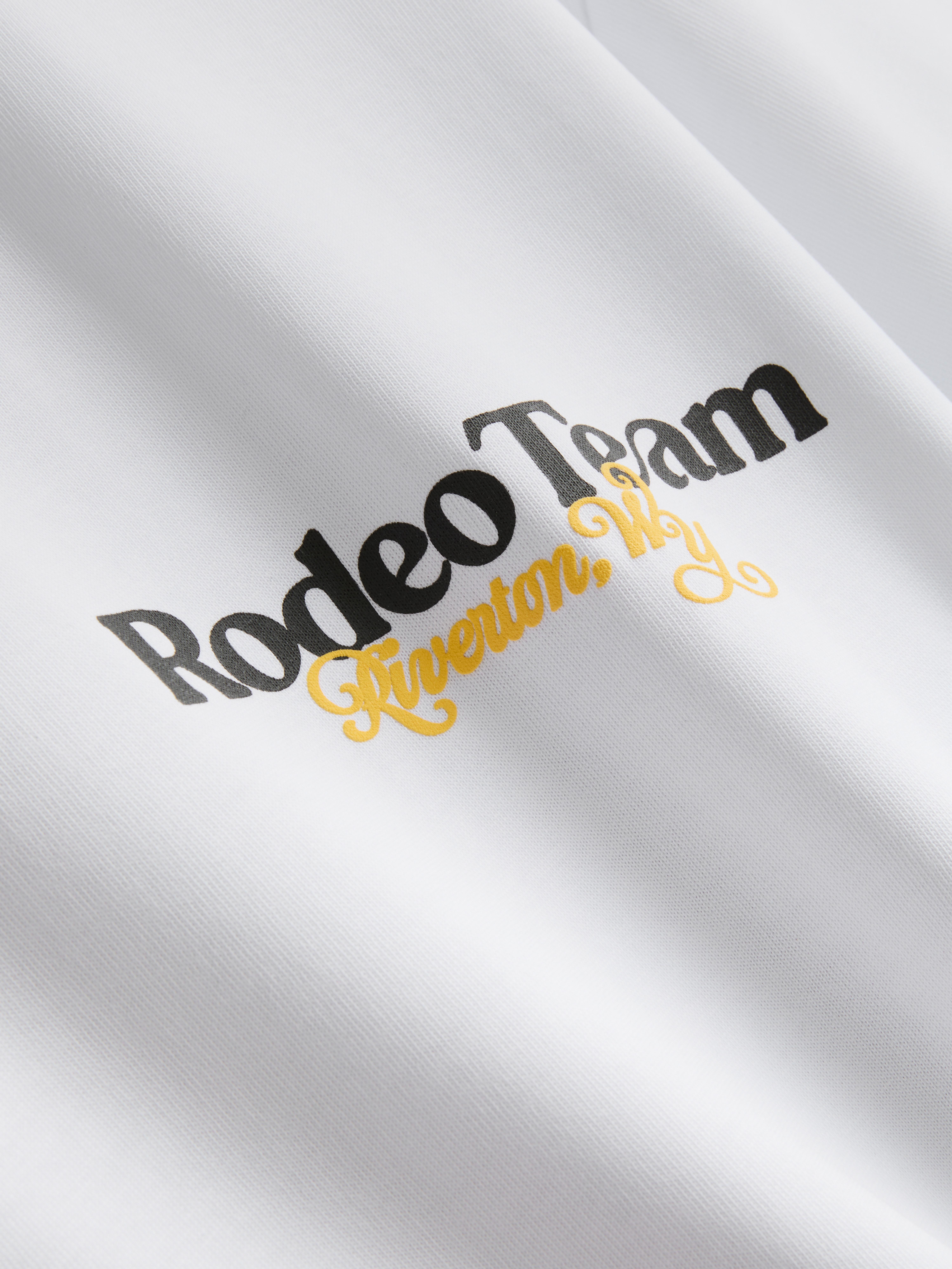 Pure Cotton Rodeo Graphic T-Shirt - White