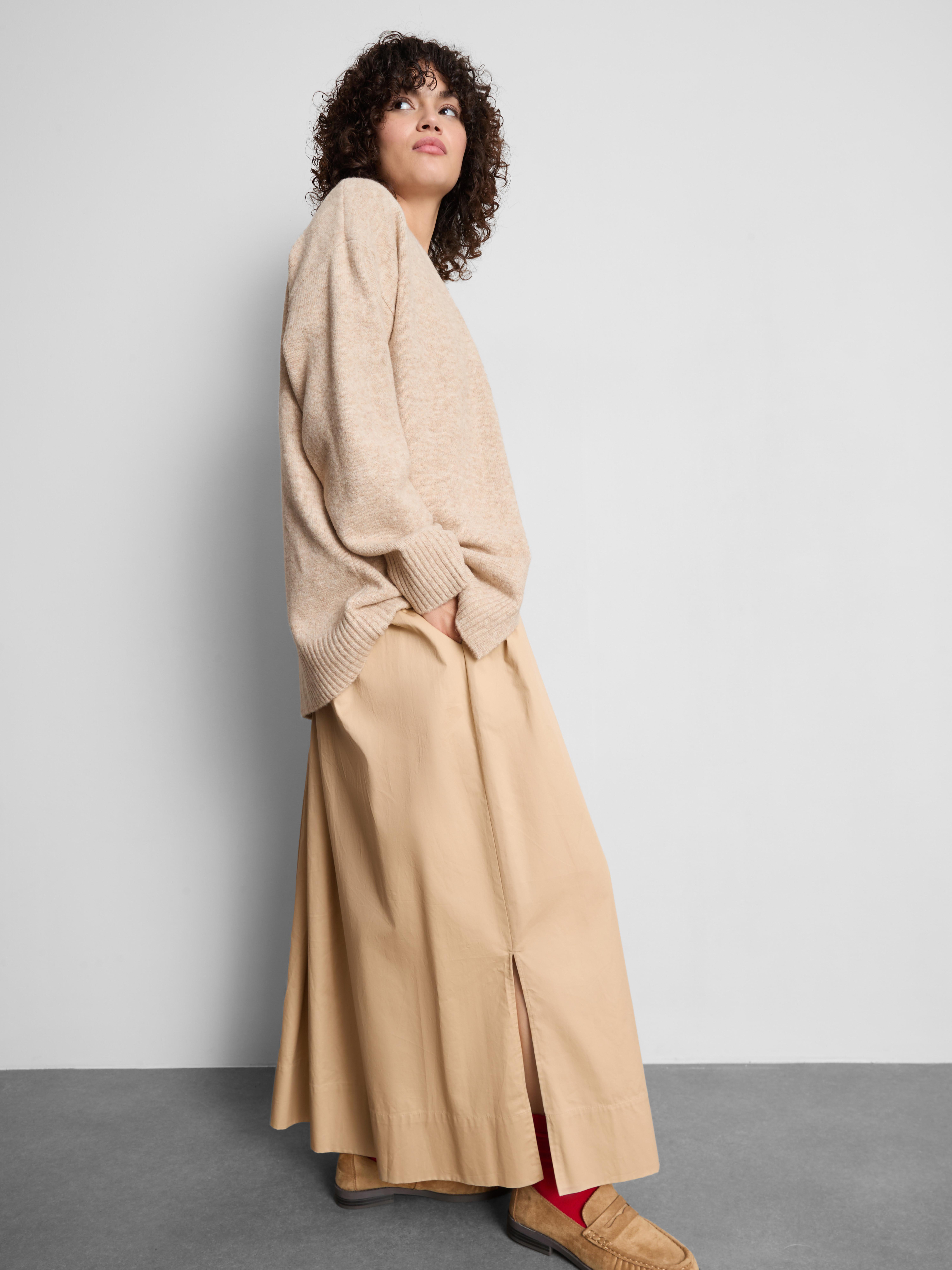 Classic Relaxed Knitted Cardigan - Oatmeal