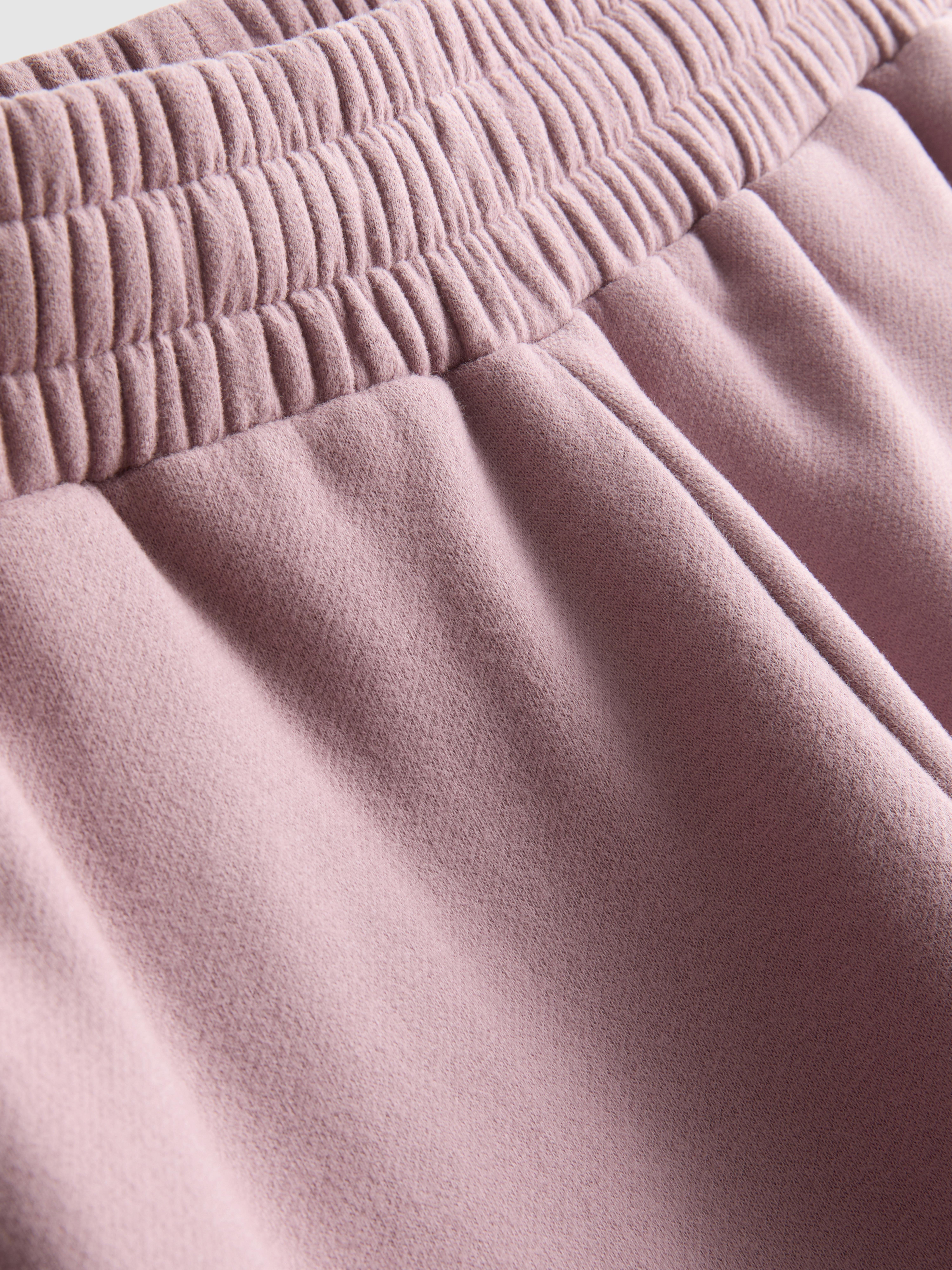 Cotton-Rich Relaxed Cuffed Joggers - Pink