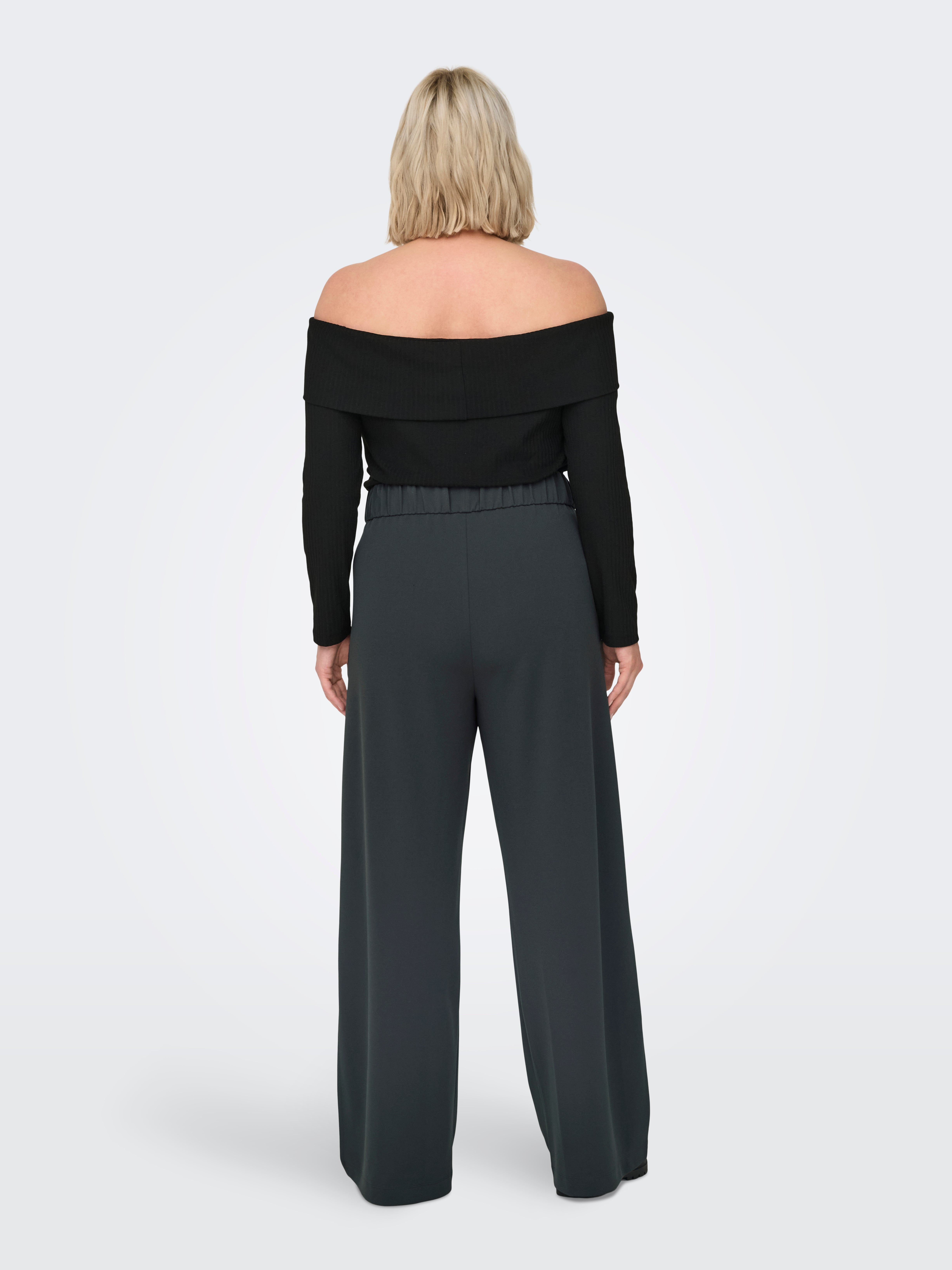 CARSTILLA Regular Fit Wide-leg trousers Phantom