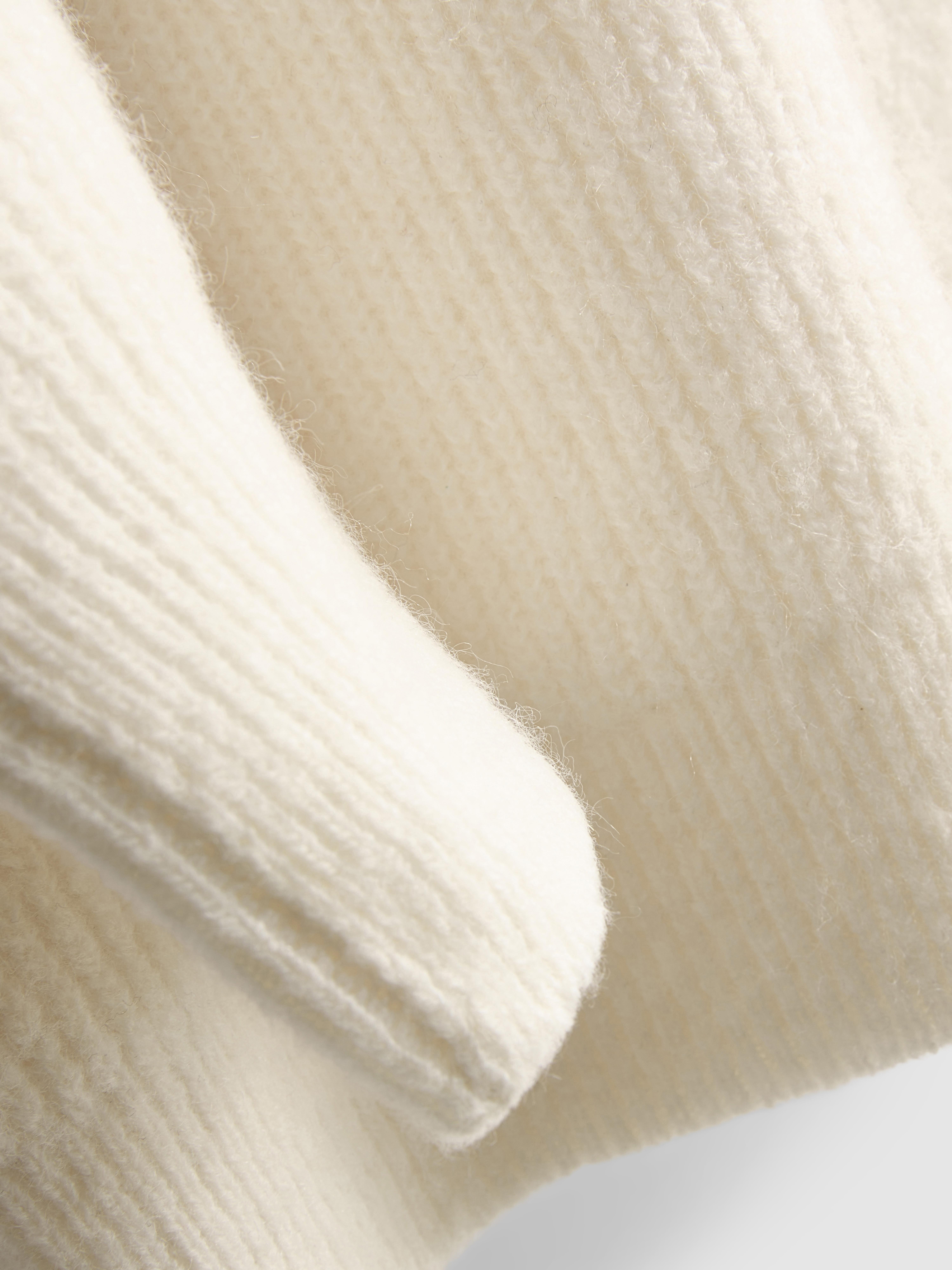 Soft Rib V-Neck Cardigan - Ivory