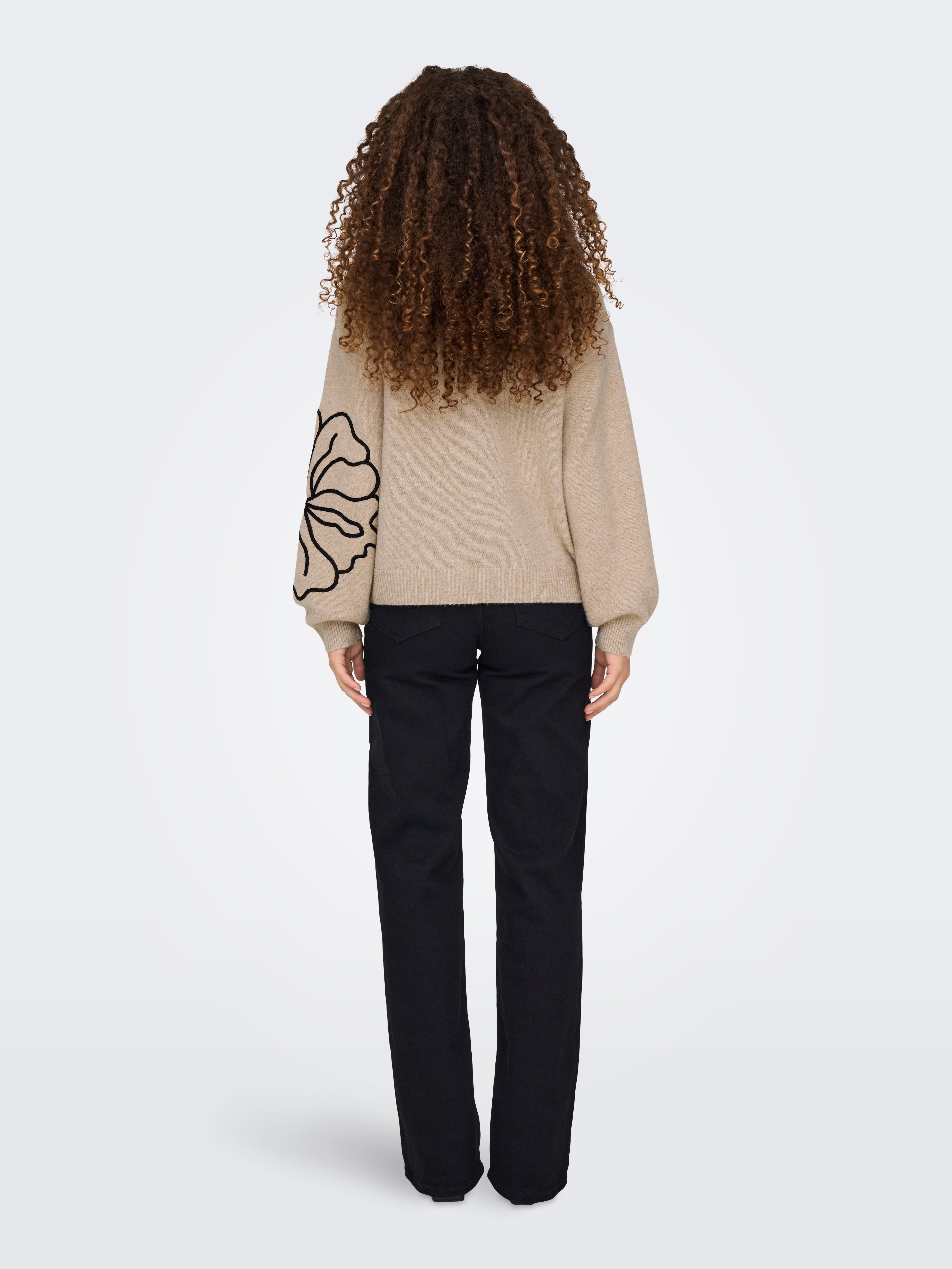 JDYJELLA Knitted pullover Cement