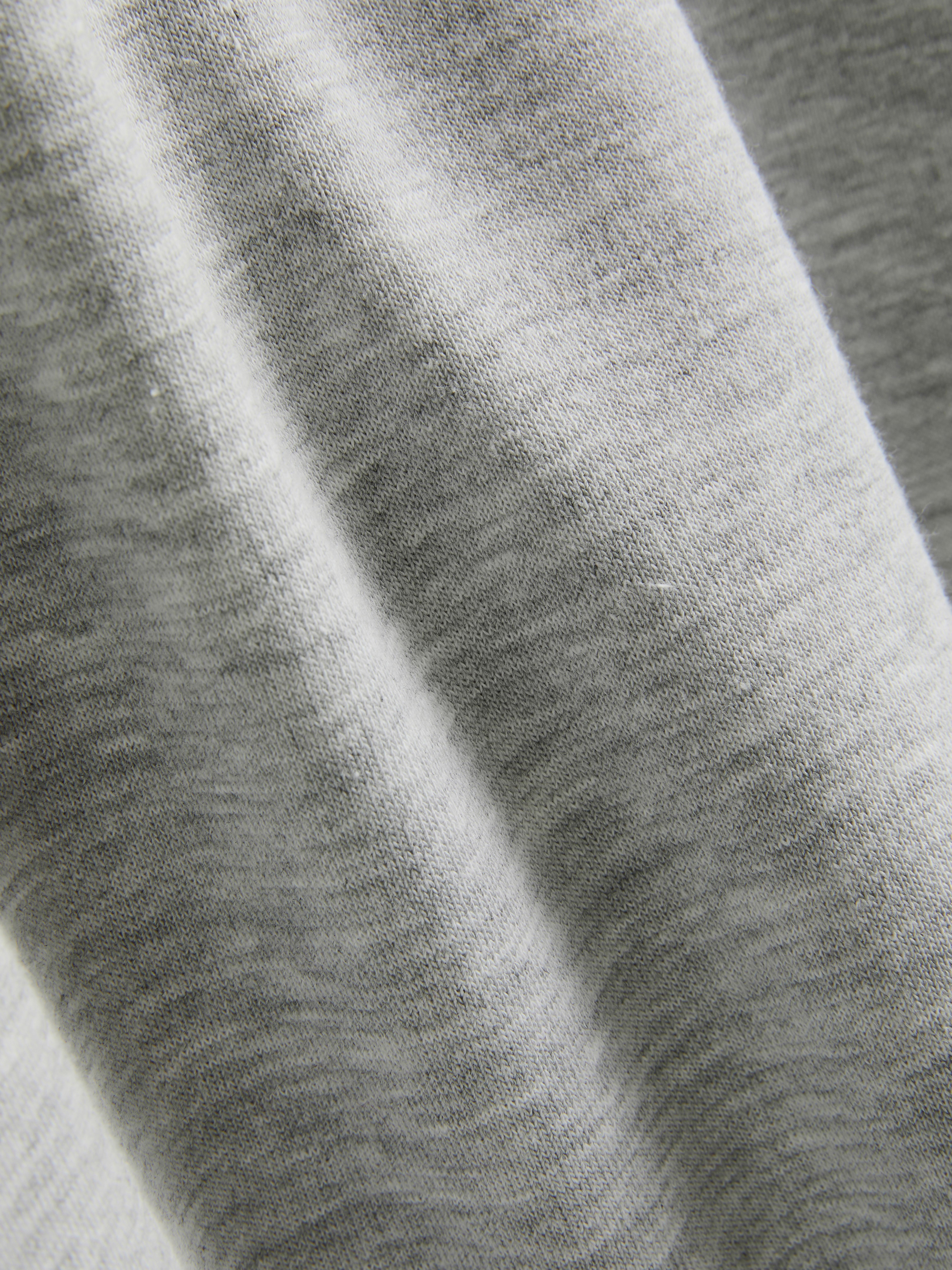 Dropped-Shoulder Airport Tee - Gray Heather