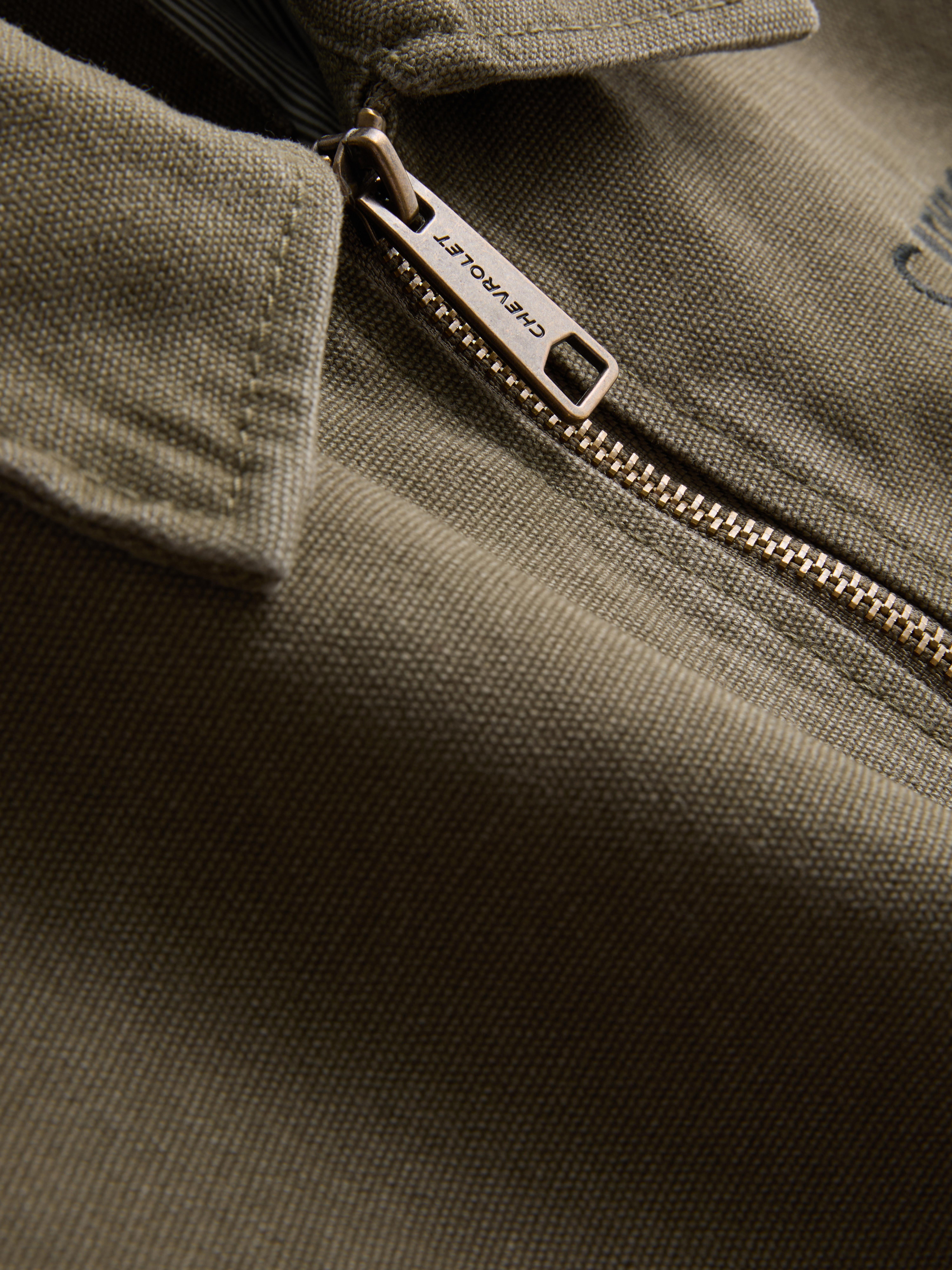 Chevrolet Pure Cotton Zip Jacket - Olive