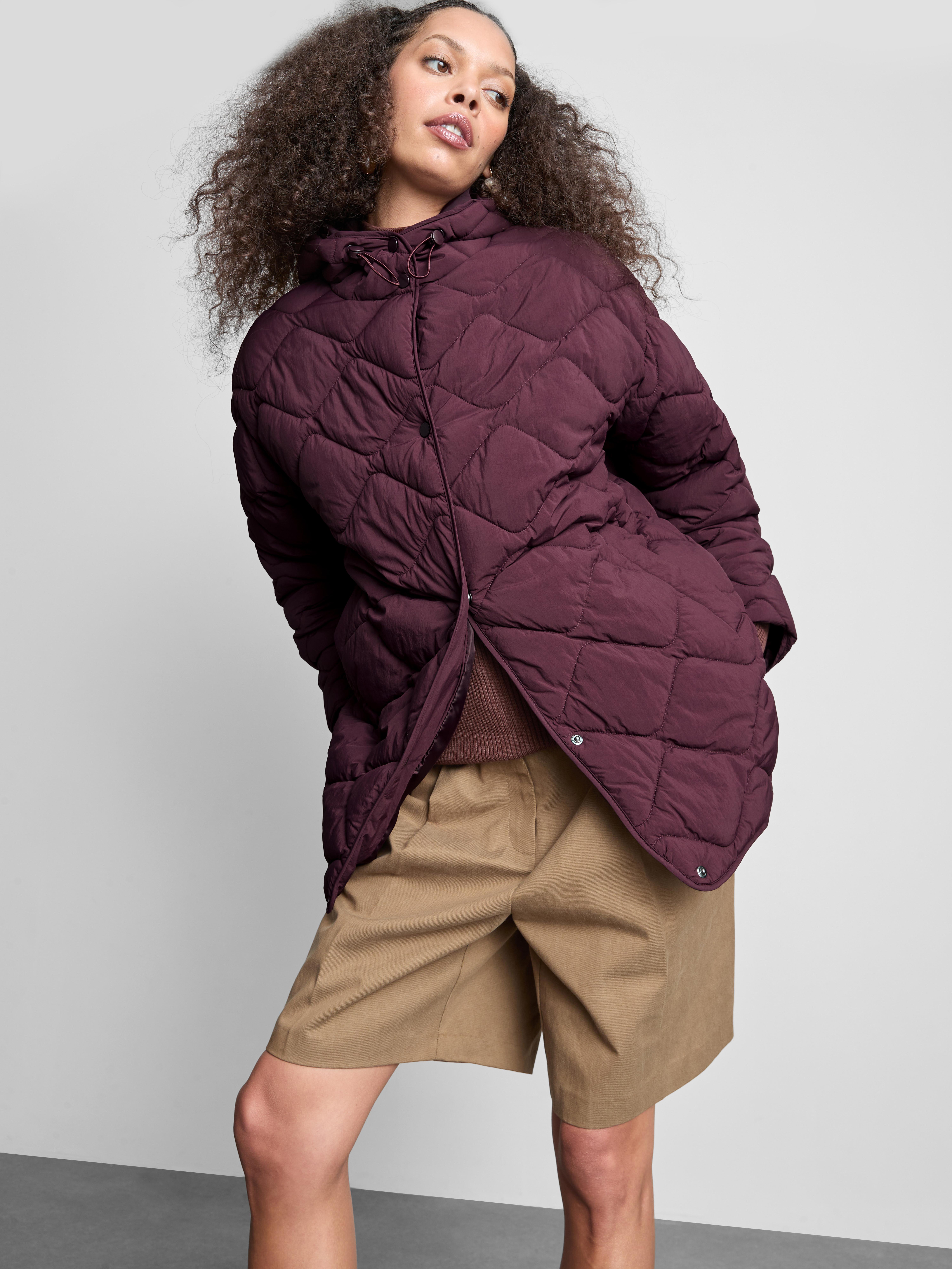 Hooded Quilted Jacket - Fig