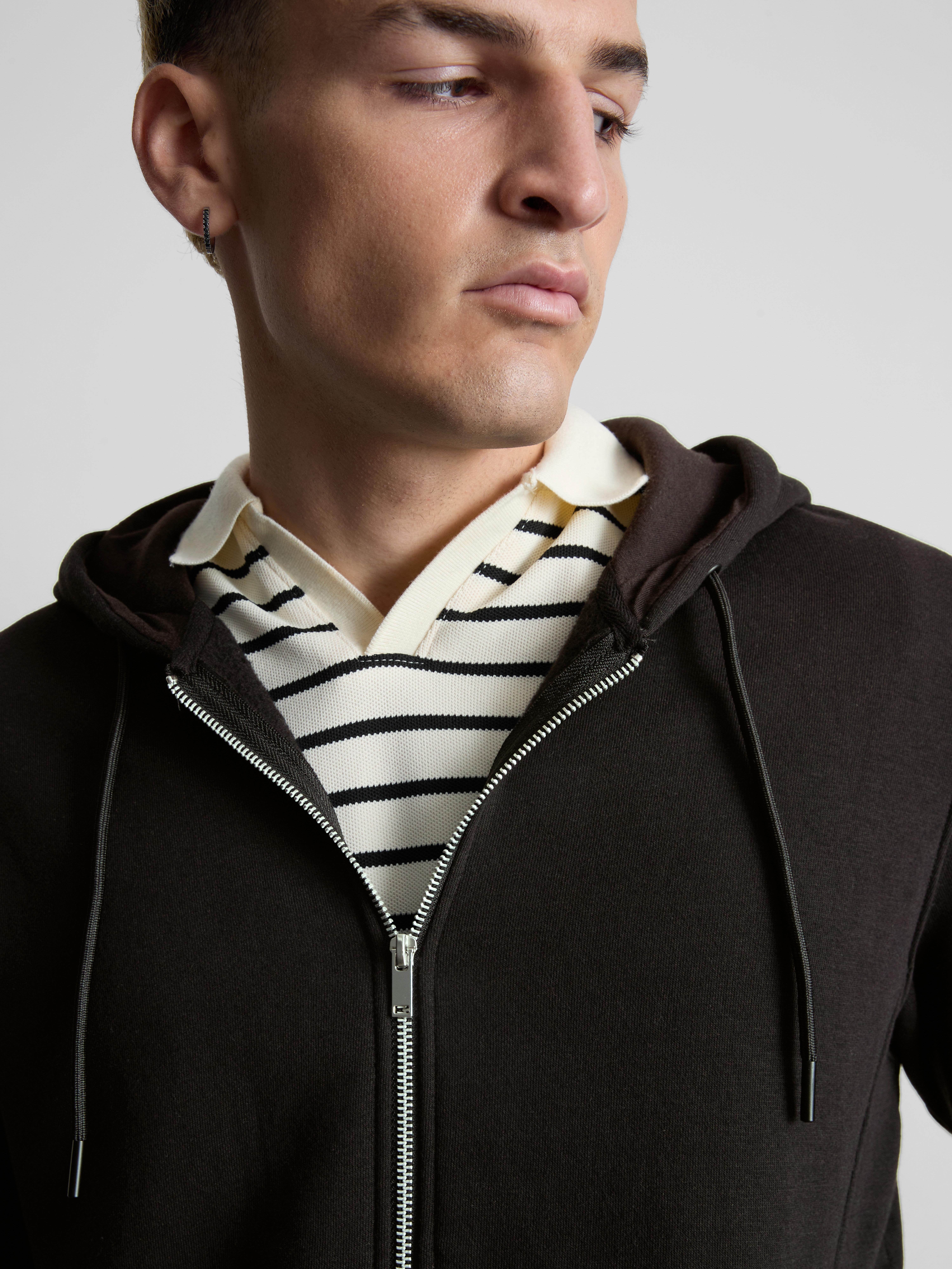 Zip Hoodie - Black