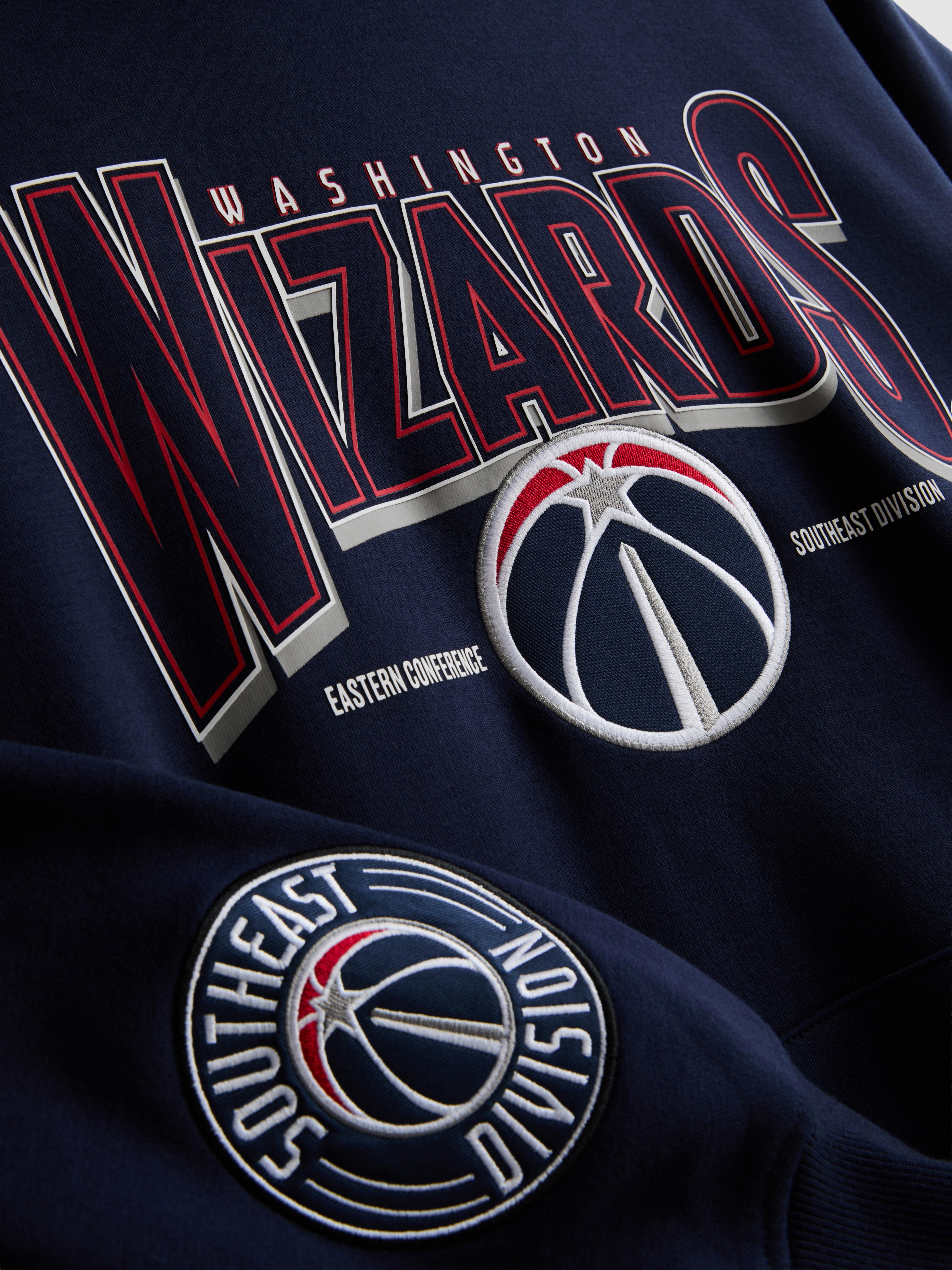 NBA Washington Wizards Cotton-Rich Hoodie - Navy