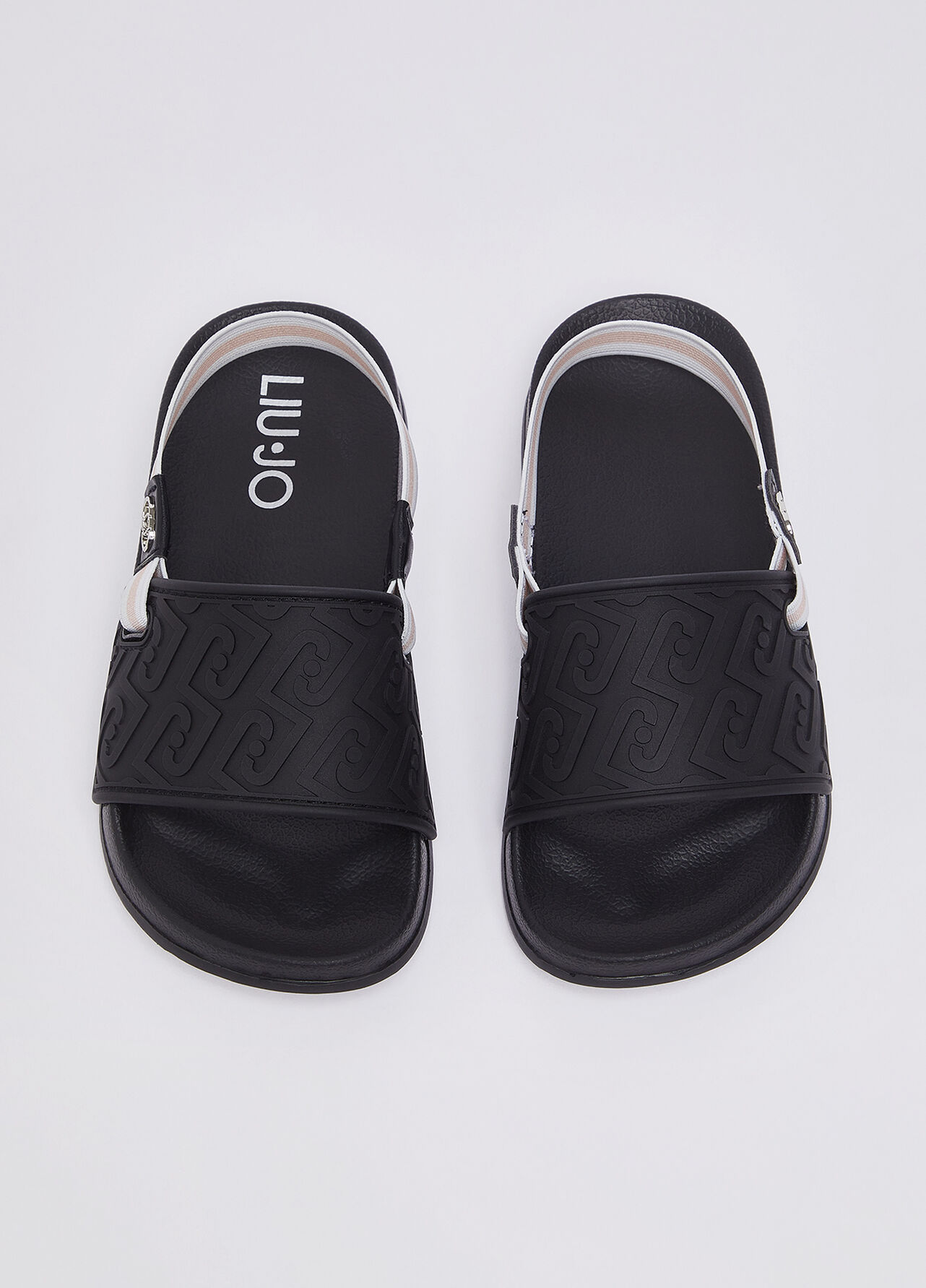 Ciabatte con logo - BLACK