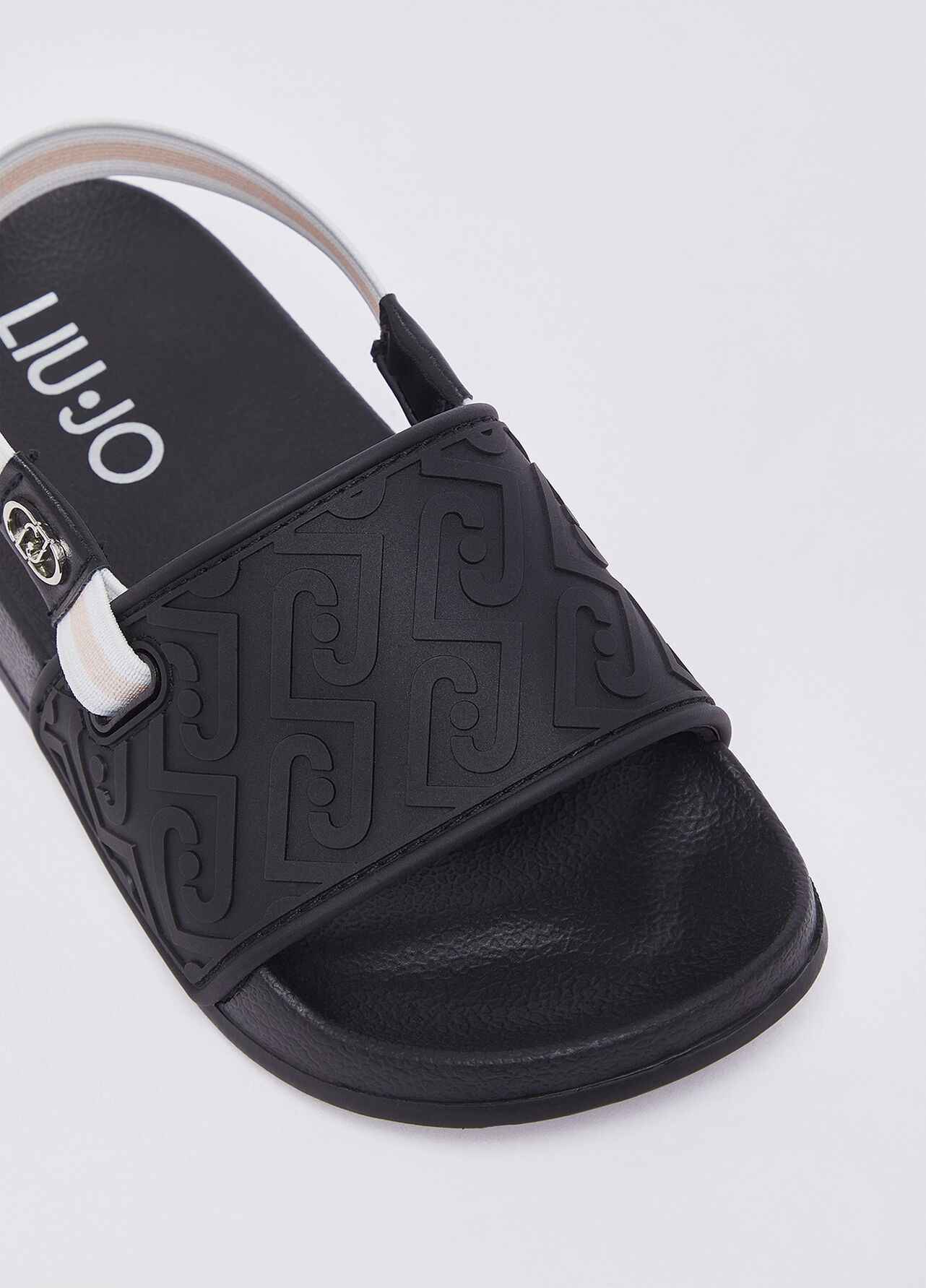 Ciabatte con logo - BLACK