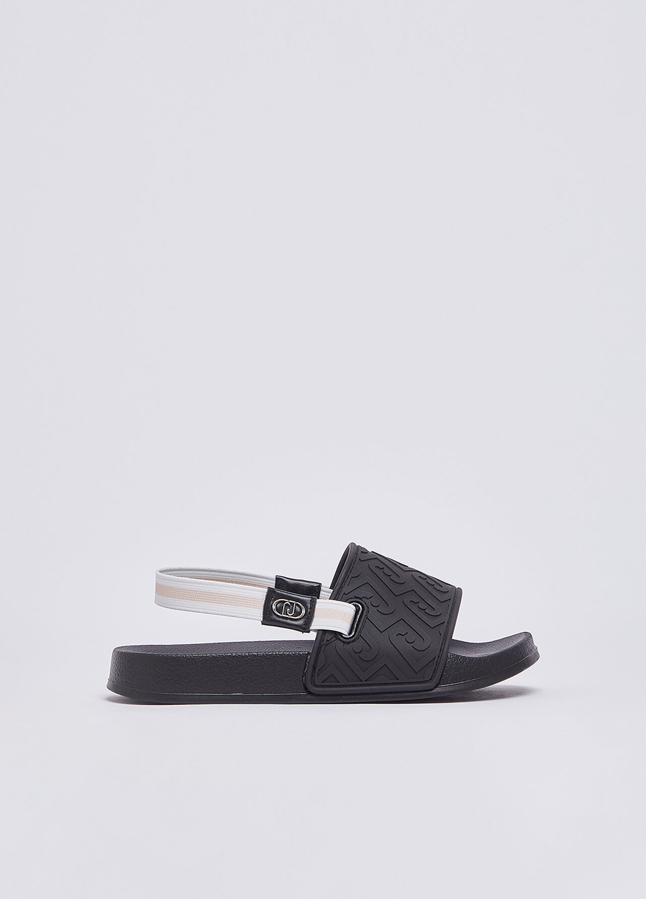 Ciabatte con logo - BLACK