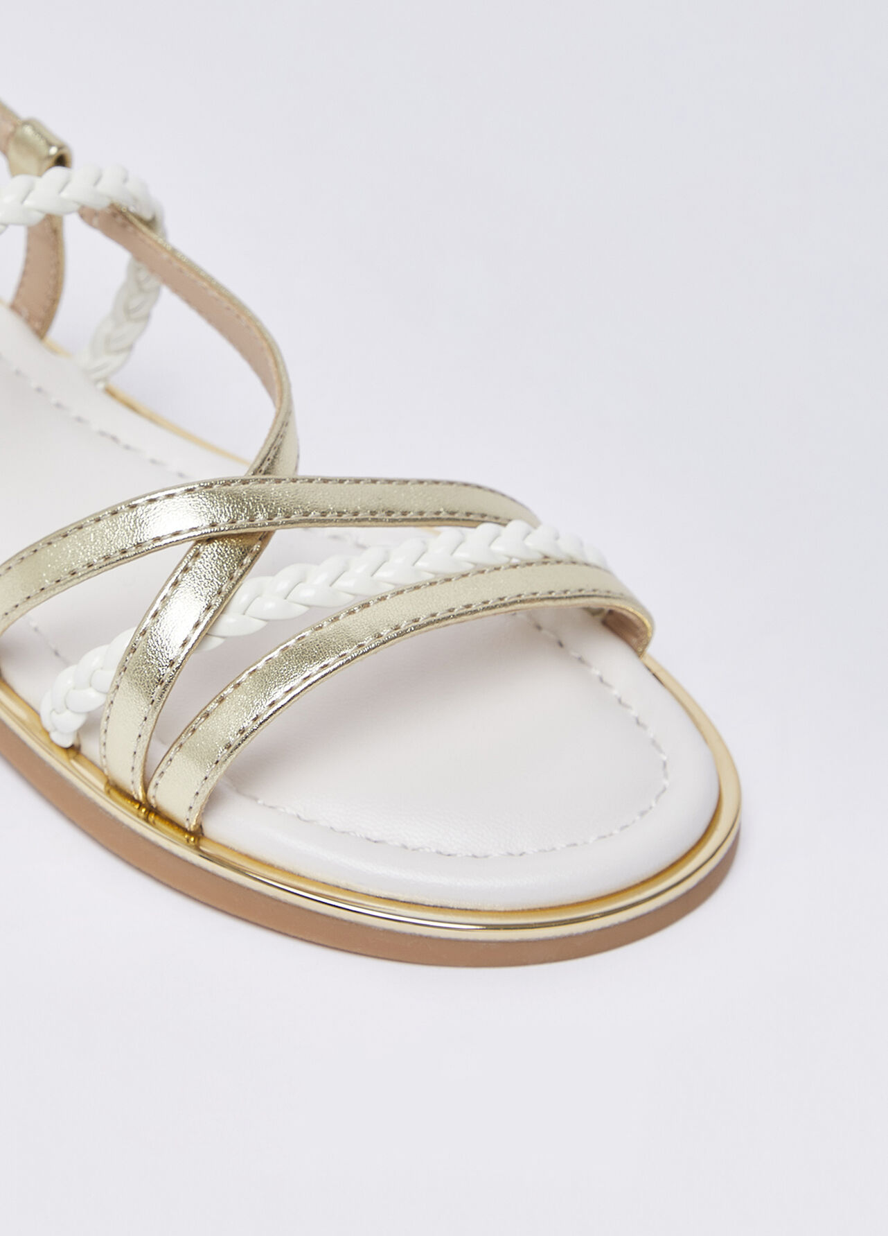 Sandali con fascette torchon - GOLD