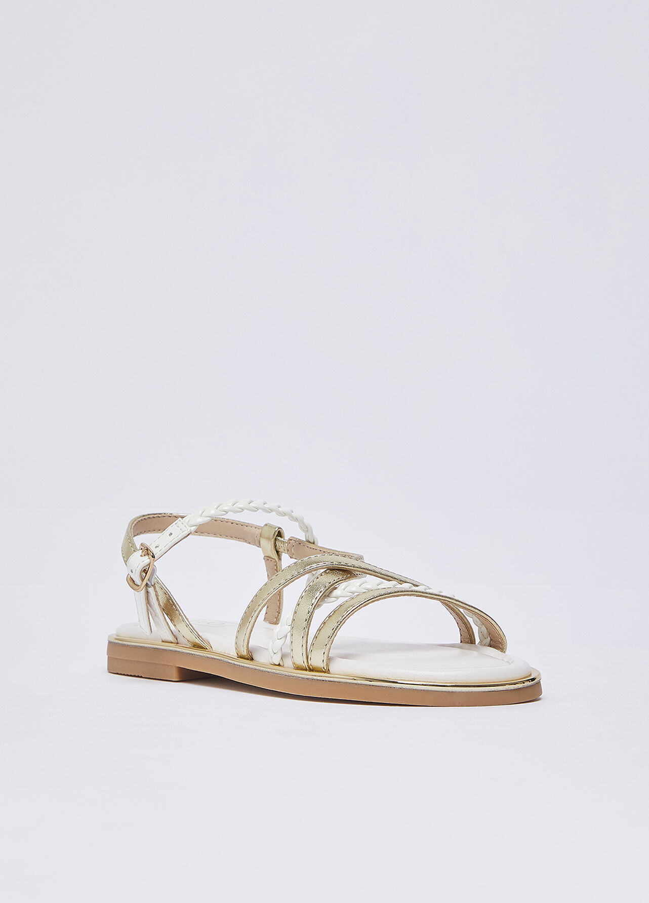 Sandali con fascette torchon - GOLD
