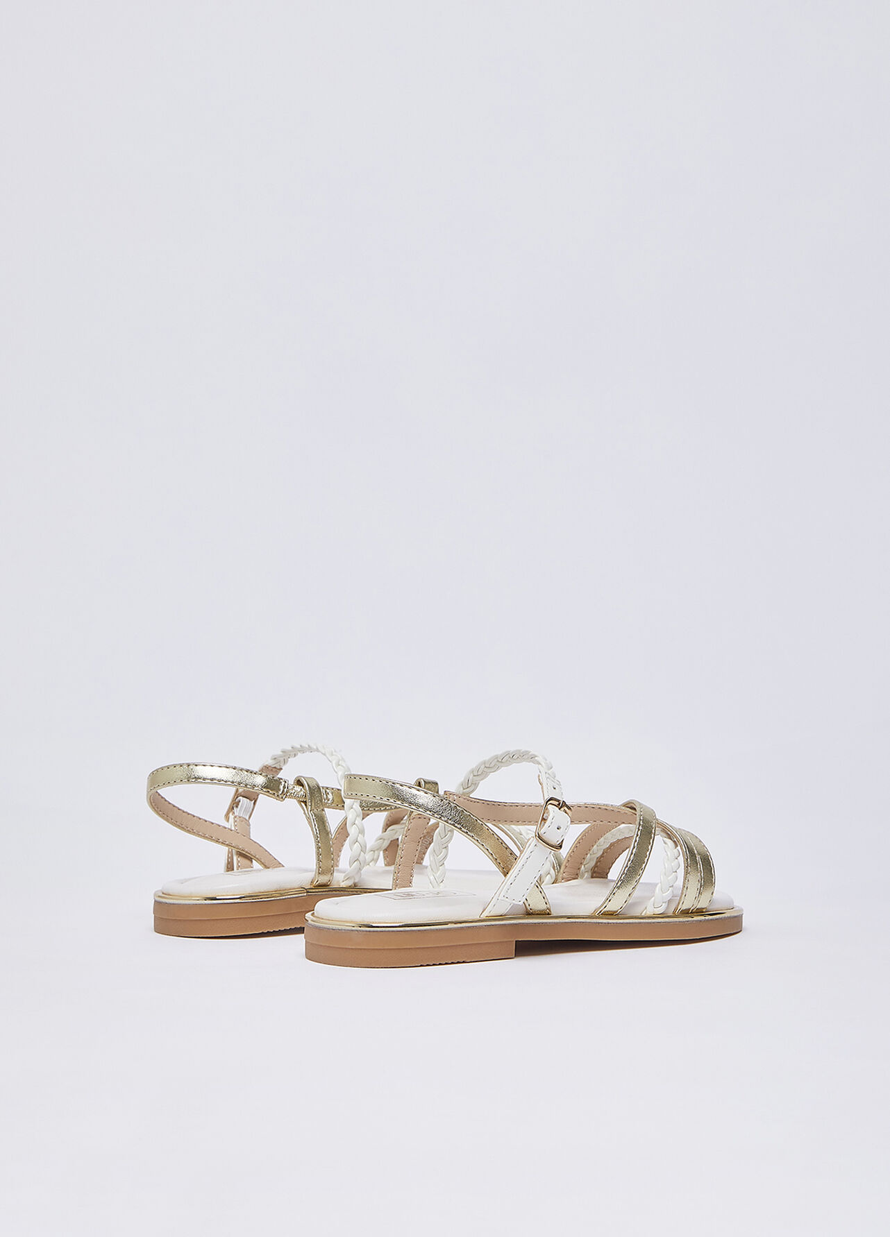 Sandali con fascette torchon - GOLD