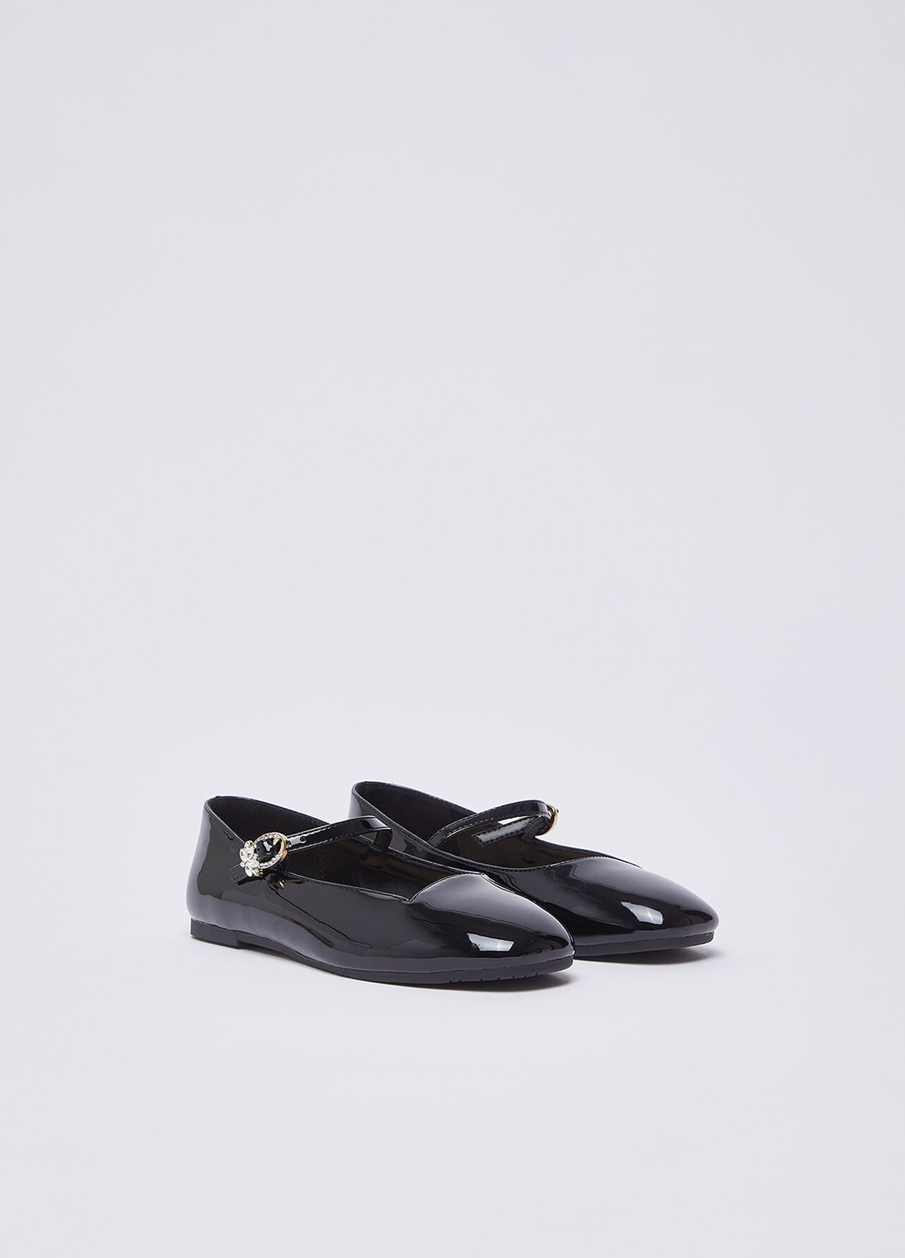 Ballerine in vernice - BLACK