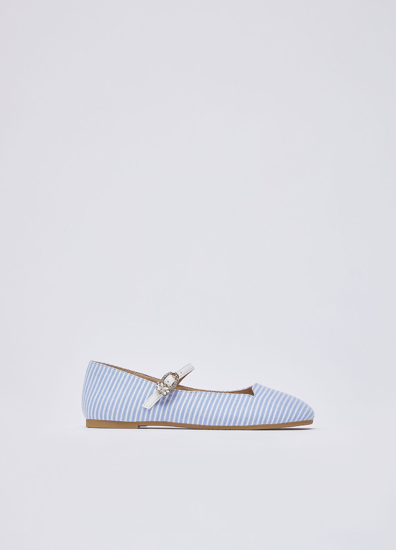 Ballerine a righe - LIGHT BLUE / WHITE