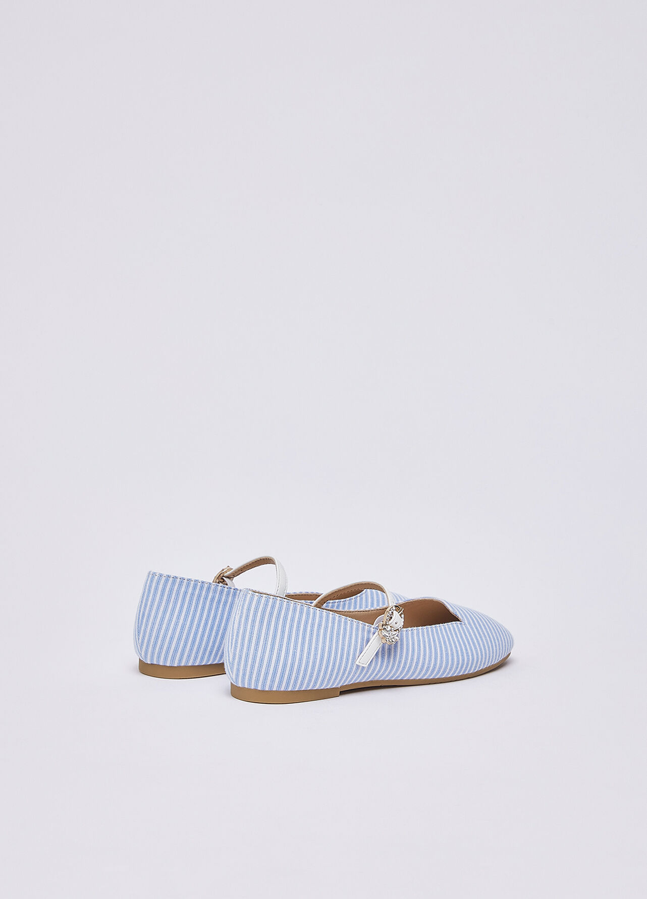 Ballerine a righe - LIGHT BLUE / WHITE
