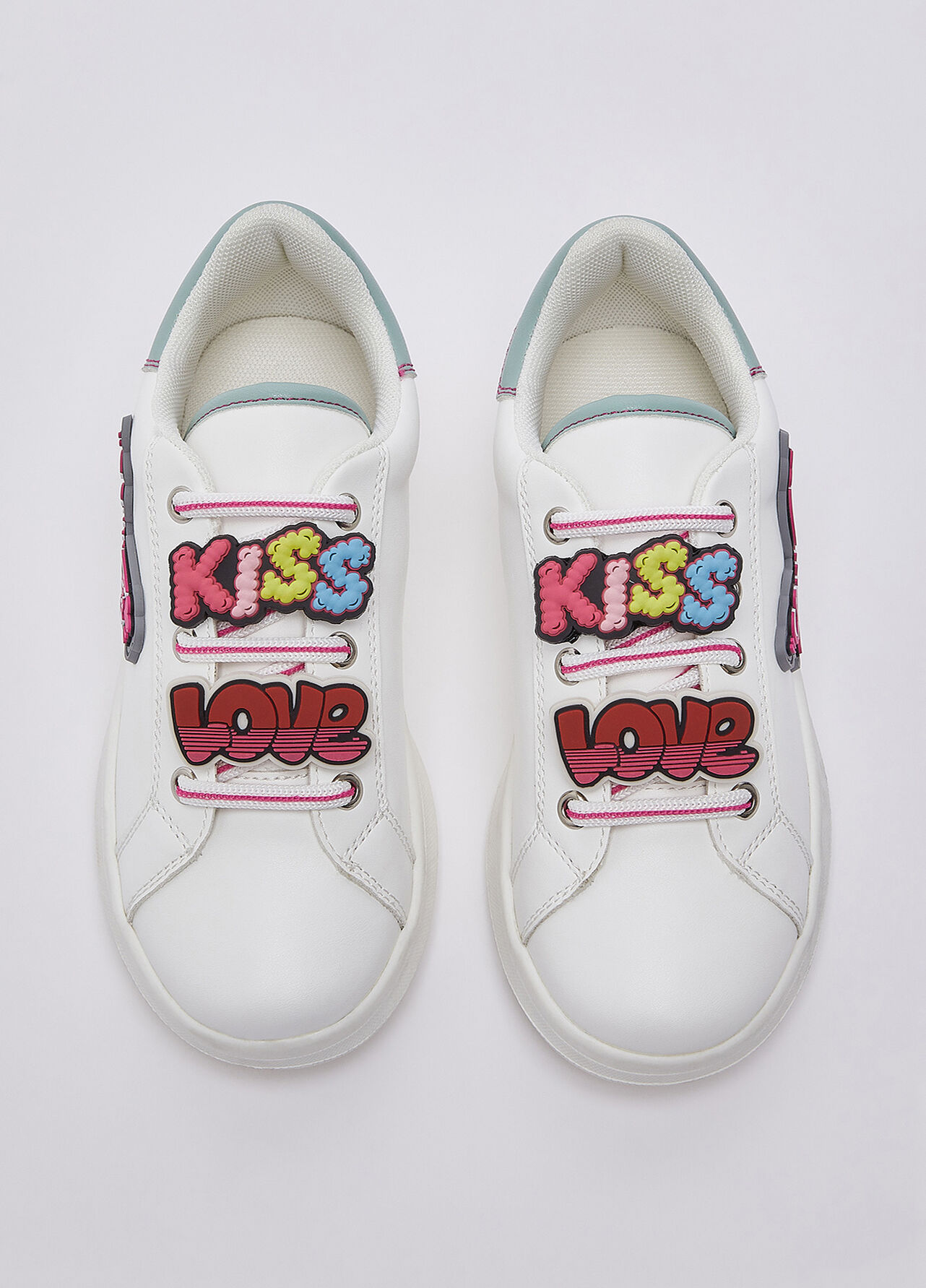 Sneakers con patch - WHITE