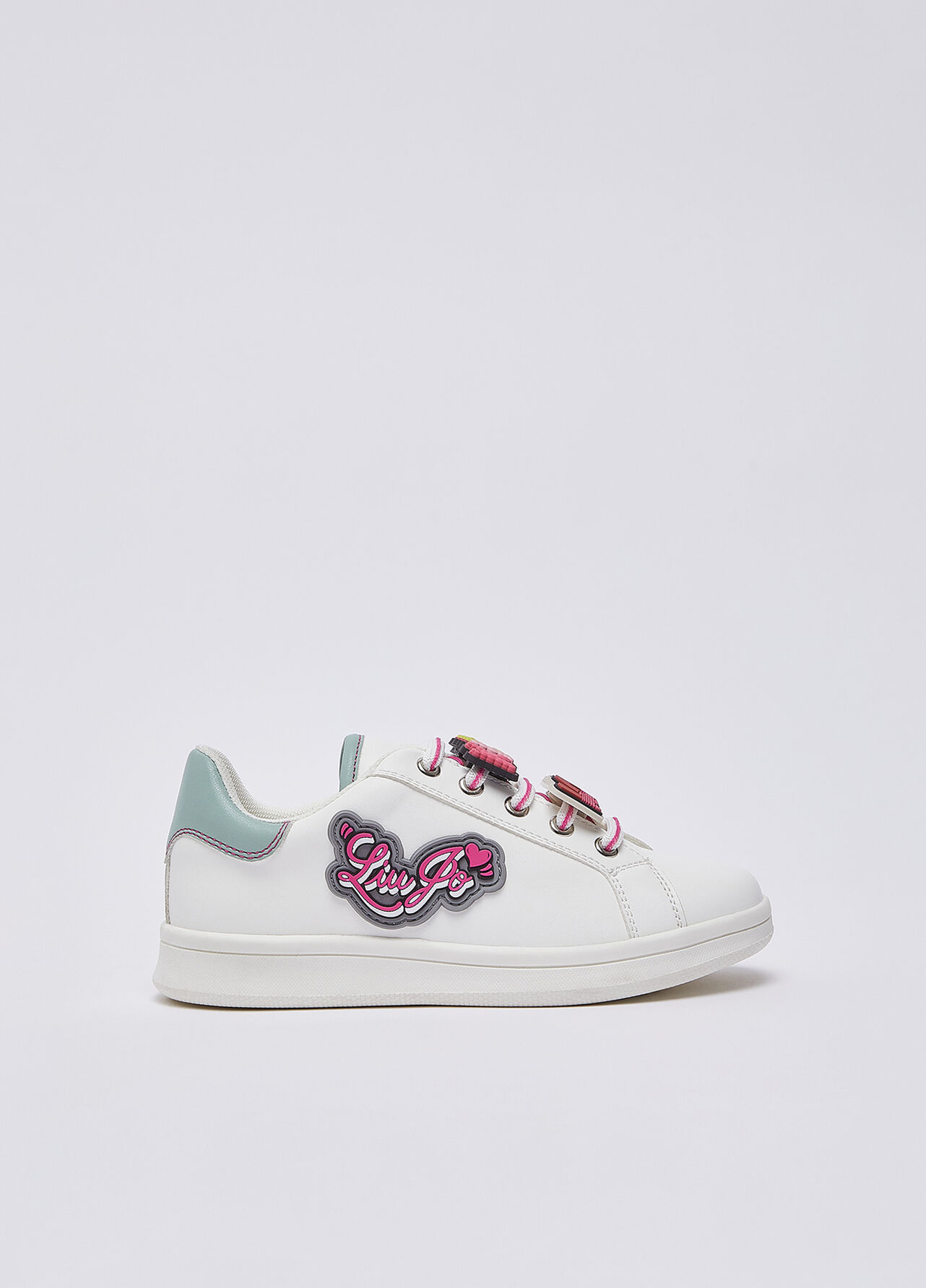 Sneakers con patch - WHITE