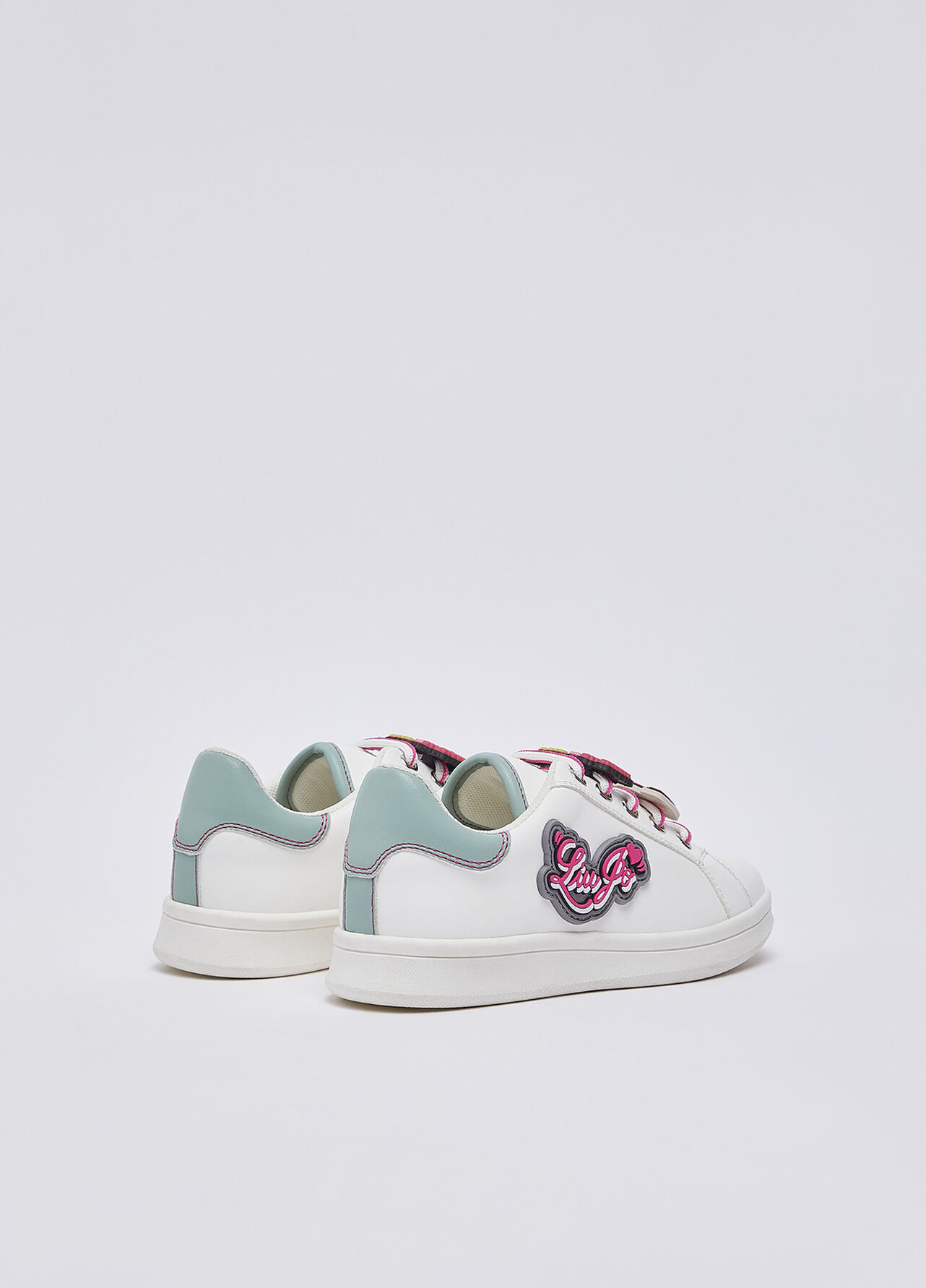 Sneakers con patch - WHITE